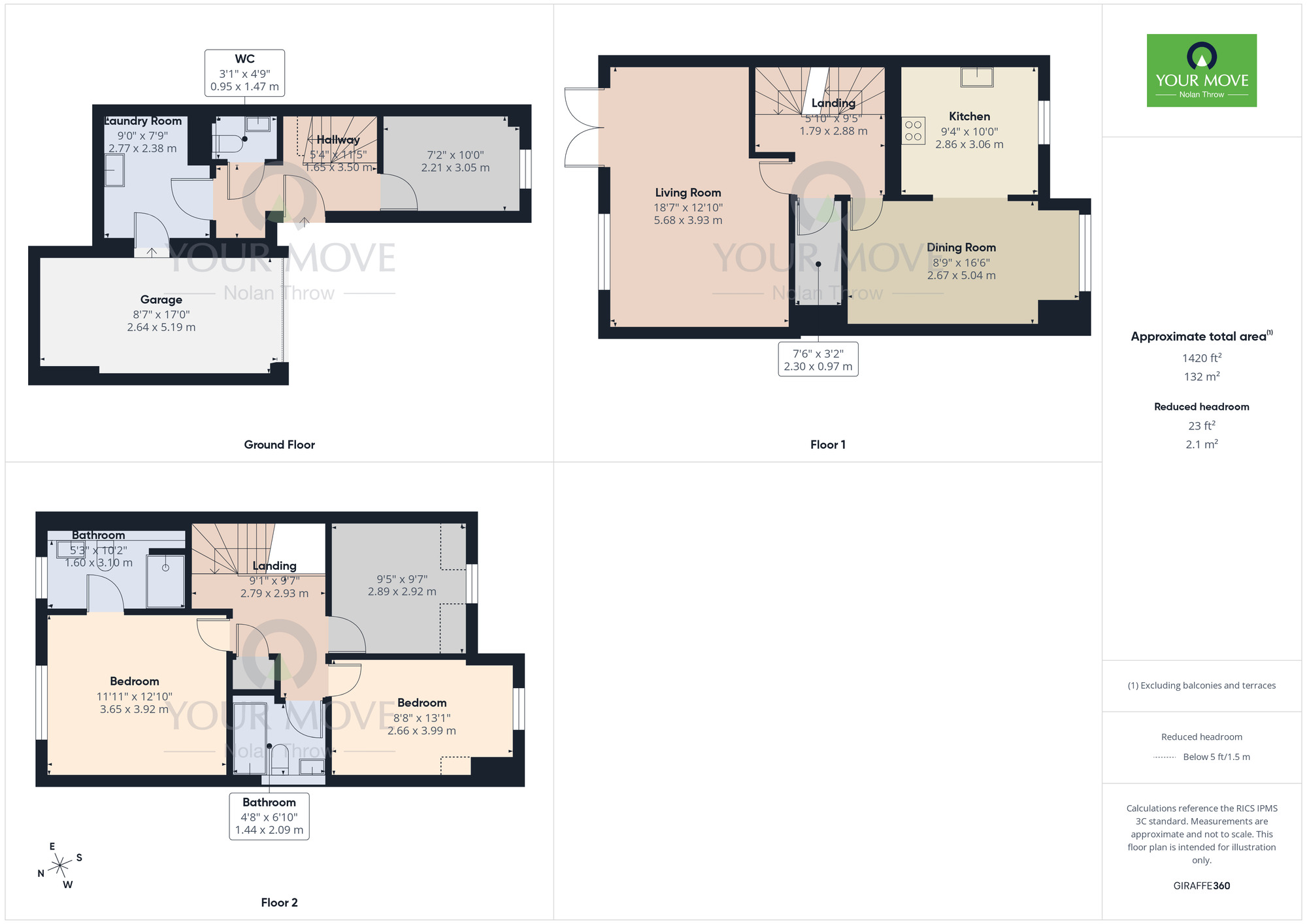 Floorplan of 4 bedroom Mid Terrace House to rent, Sandmartin Close, Buckingham, Buckinghamshire, MK18