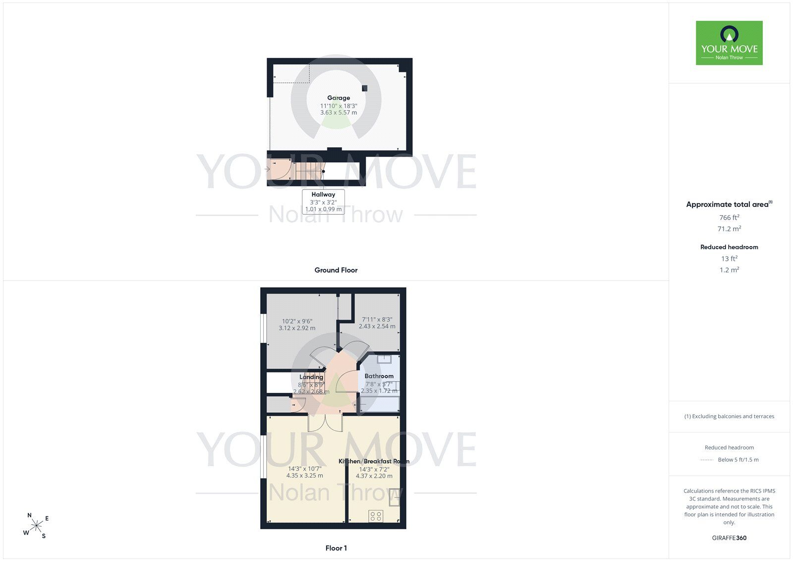 Floorplan of 2 bedroom Detached Flat for sale, Whittington Chase, Kingsmead, Buckinghamshire, MK4