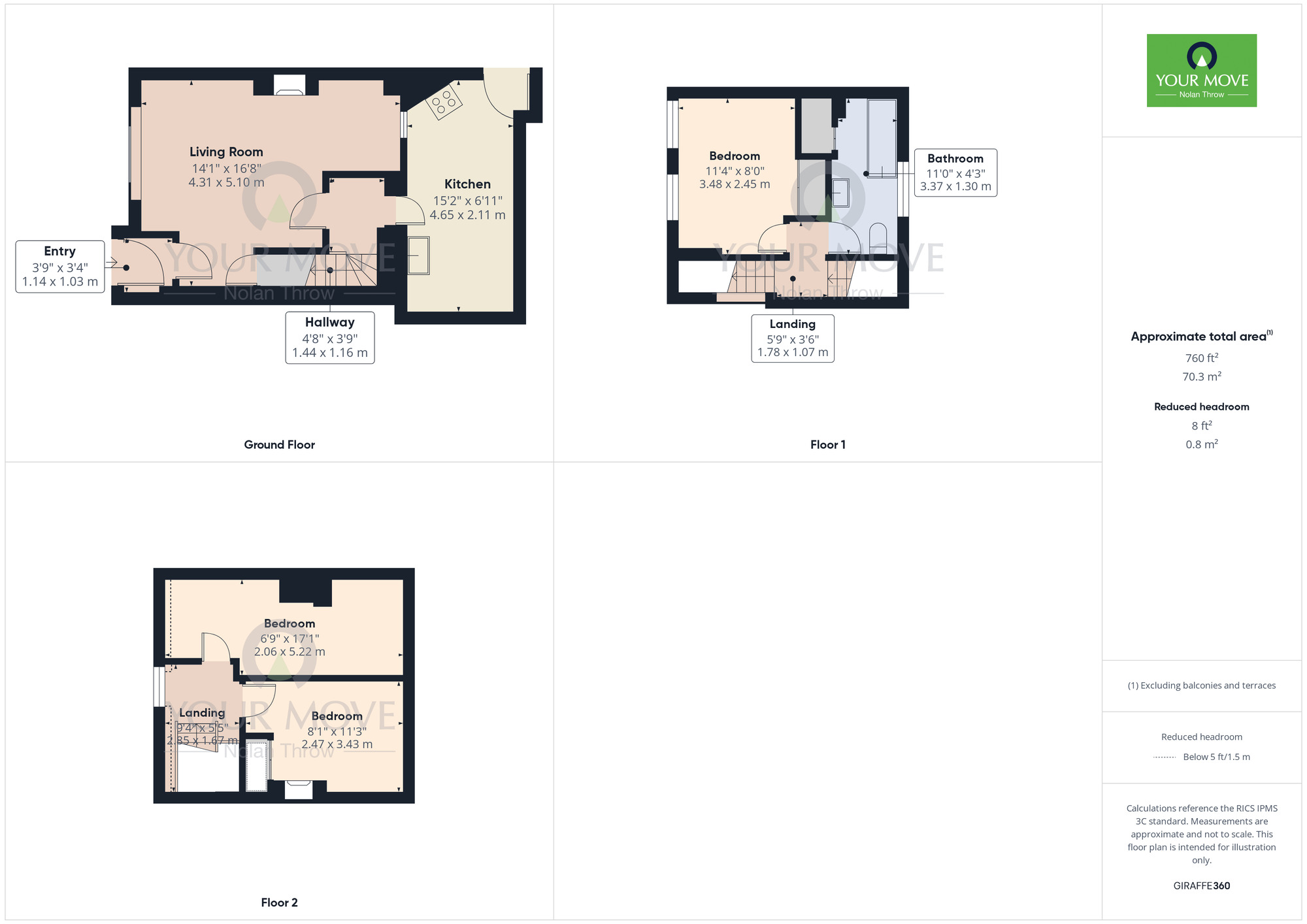 Floorplan of 3 bedroom Mid Terrace House for sale, Mitre Street, Buckingham, Buckinghamshire, MK18