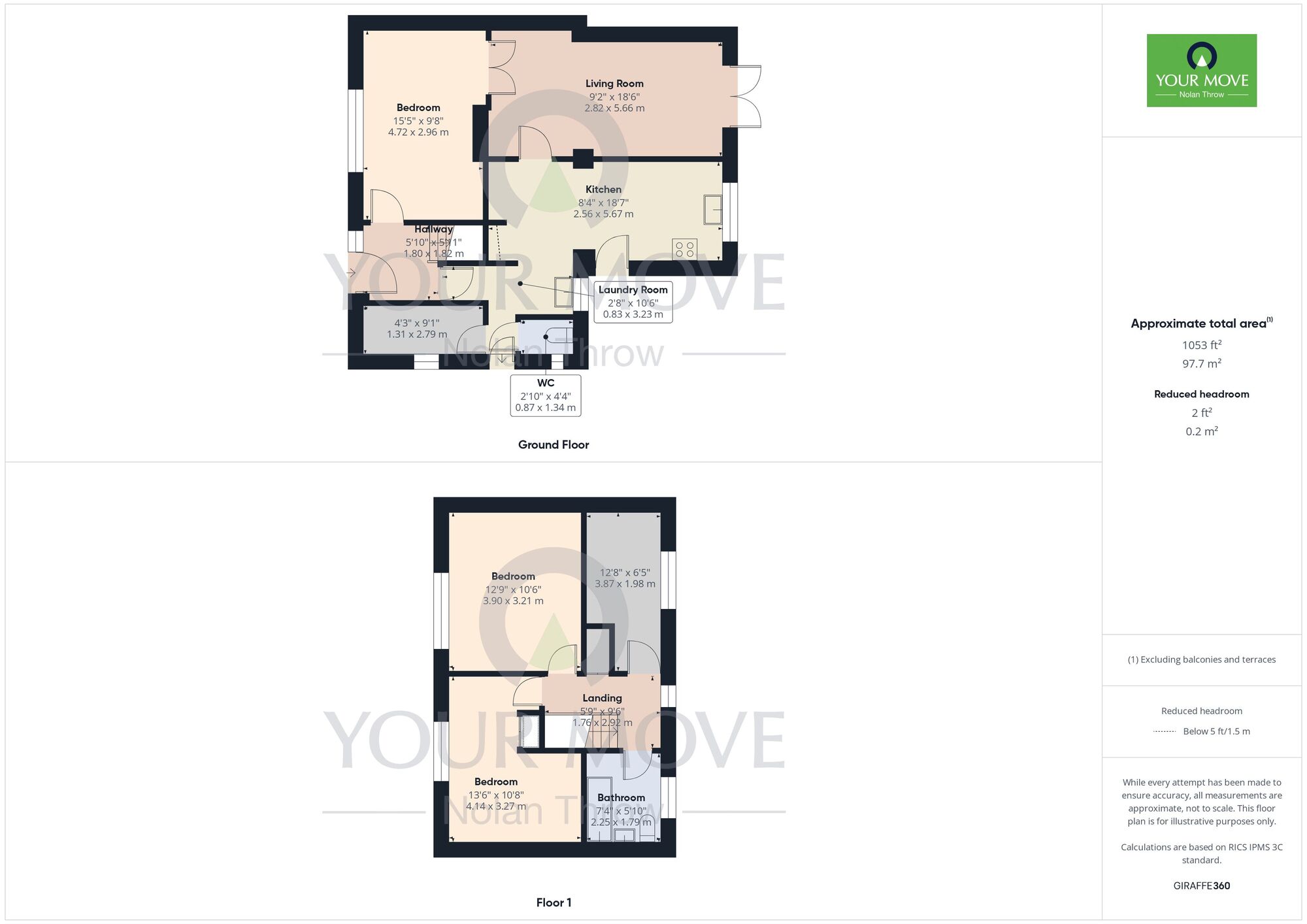 Floorplan of 3 bedroom Semi Detached House for sale, Overn Avenue, Buckingham, Buckinghamshire, MK18