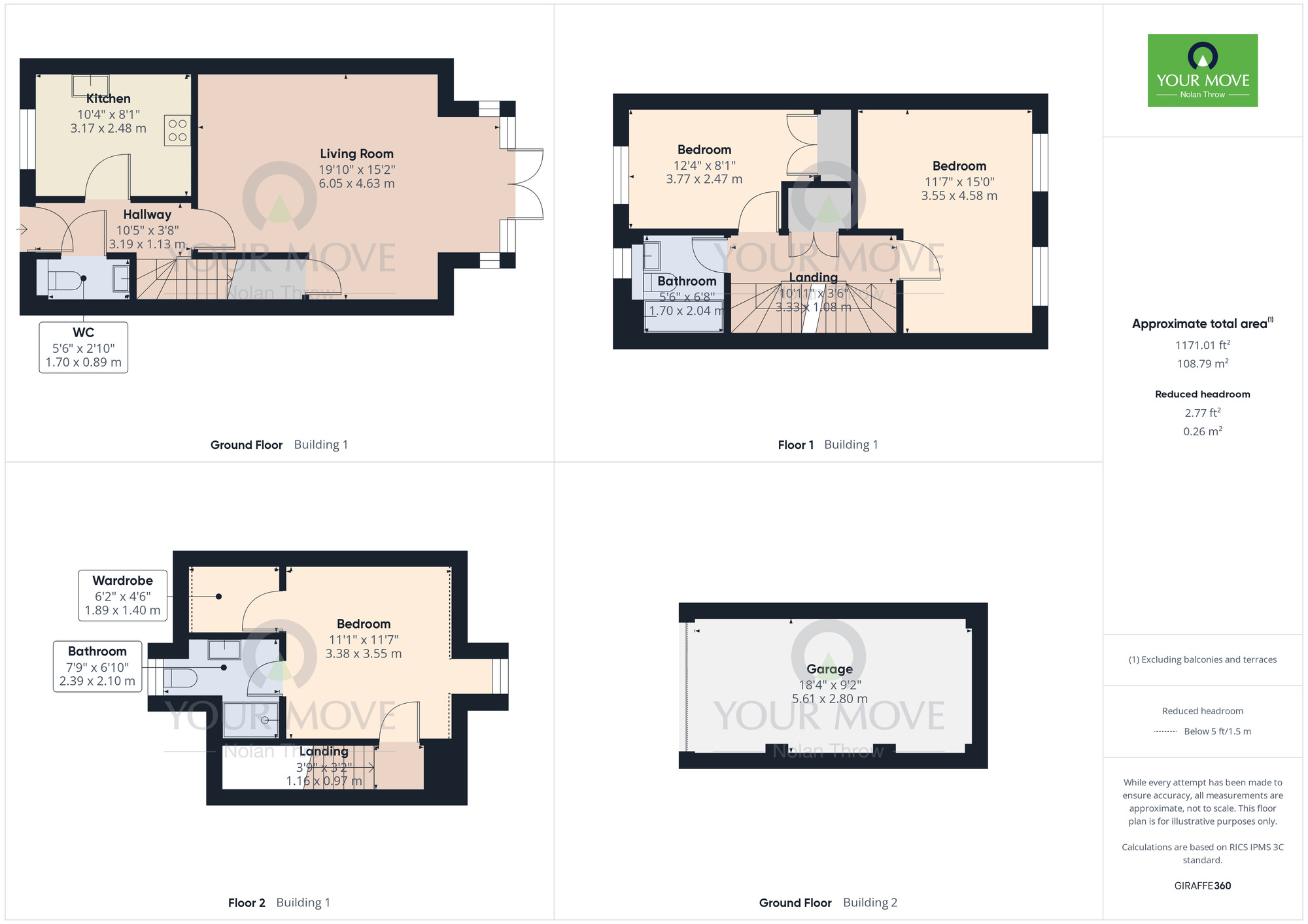 Floorplan of 3 bedroom Semi Detached House for sale, Threads Lane, Buckinghamshire, MK18