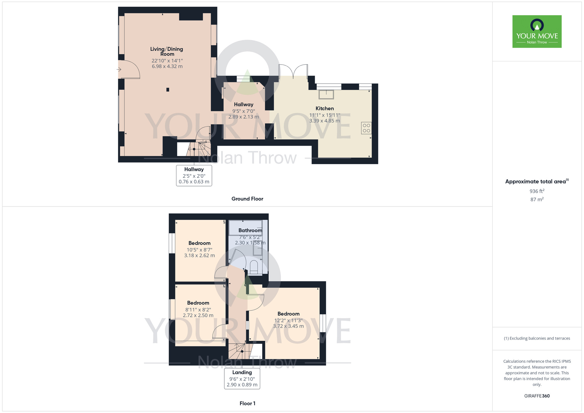 Floorplan of 3 bedroom Mid Terrace House for sale, Main Street, Tingewick, Buckinghamshire, MK18