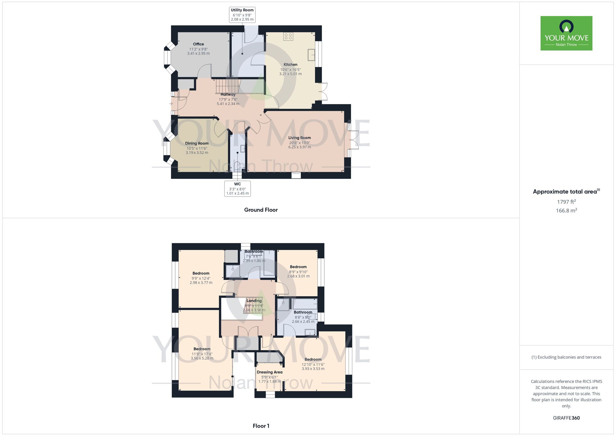 Floorplan of 4 bedroom Detached House to rent, West End Close, Steeple Claydon, Buckinghamshire, MK18