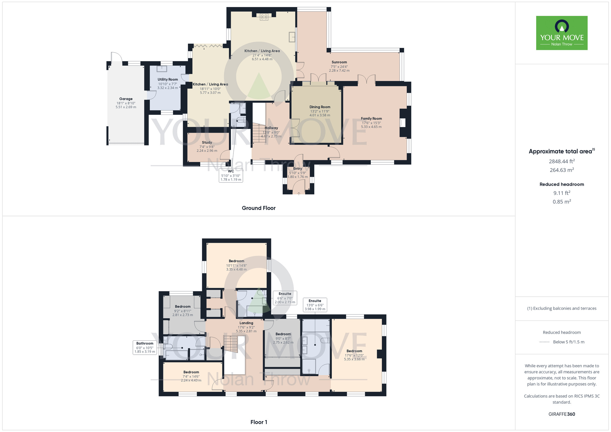 Floorplan of 5 bedroom Detached House to rent, Hannington Lane, Walgrave, Northamptonshire, NN6