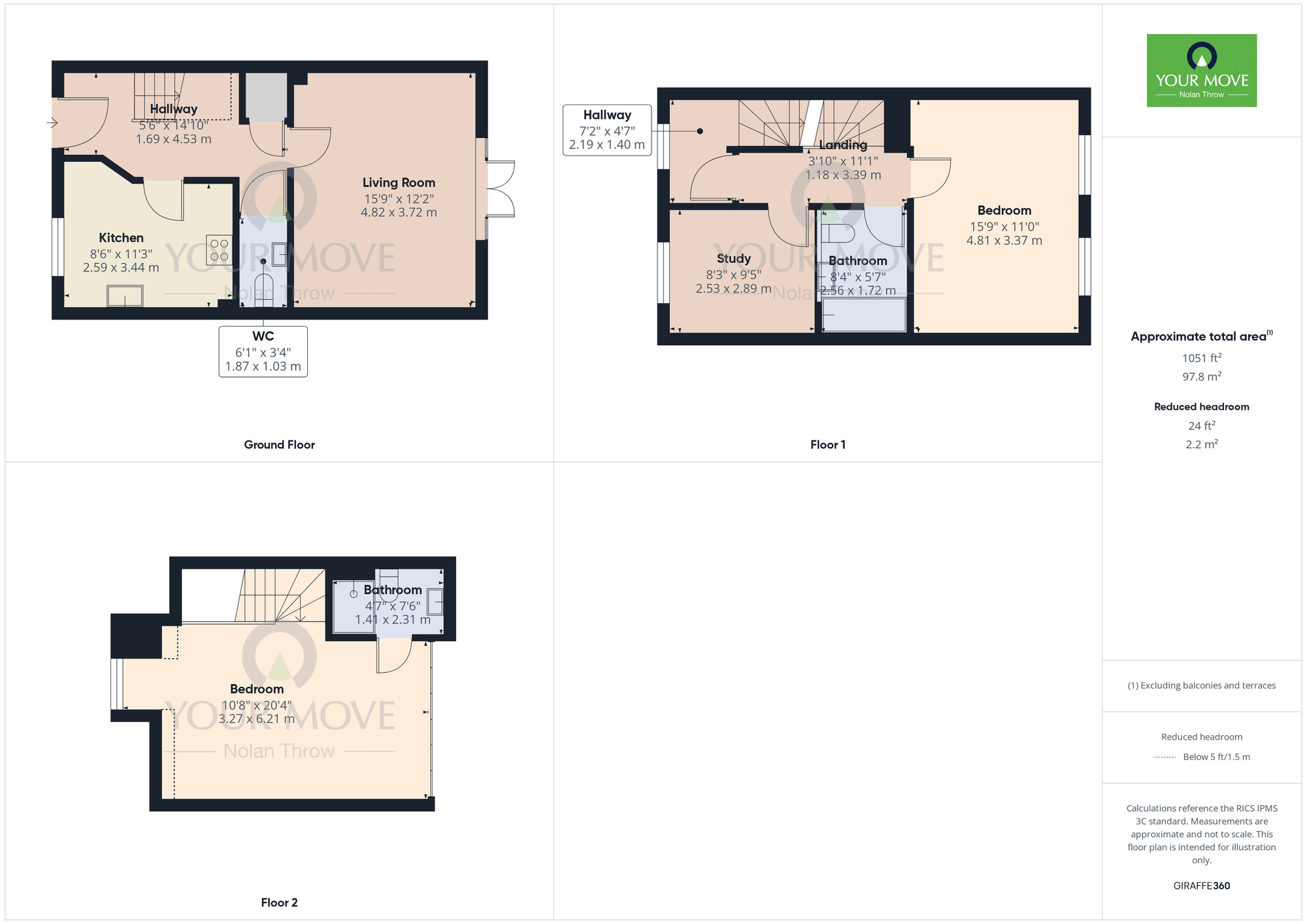 Floorplan of 3 bedroom Semi Detached House for sale, Tenor Close, Buckingham, Buckinghamshire, MK18