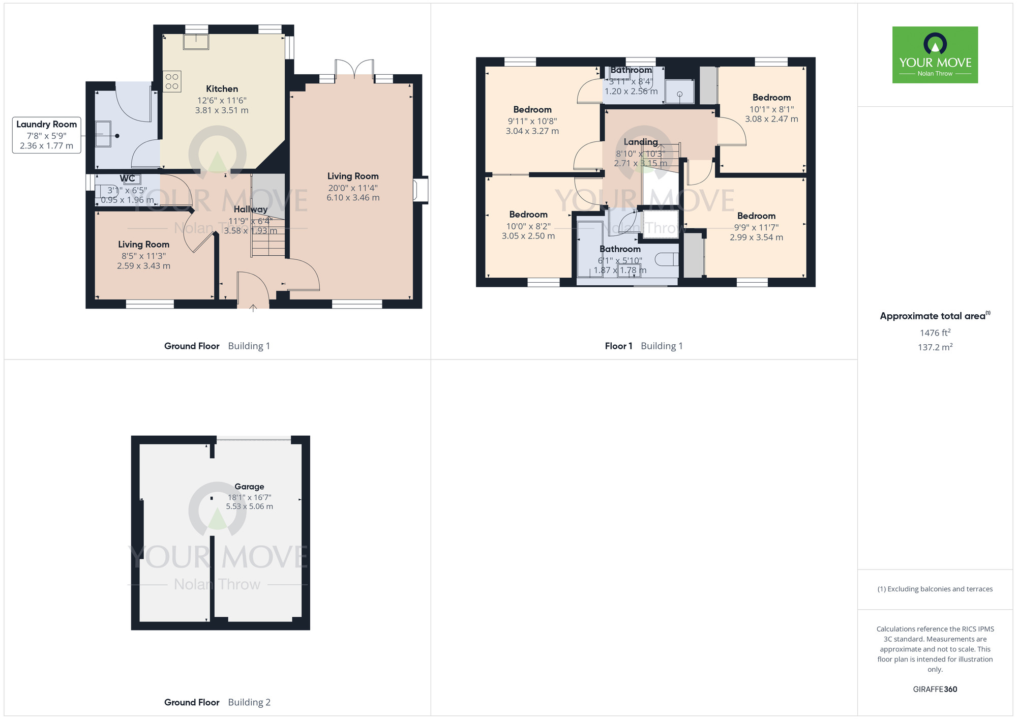 Floorplan of 4 bedroom Semi Detached House for sale, Baines Close, Silverstone, Northamptonshire, NN12