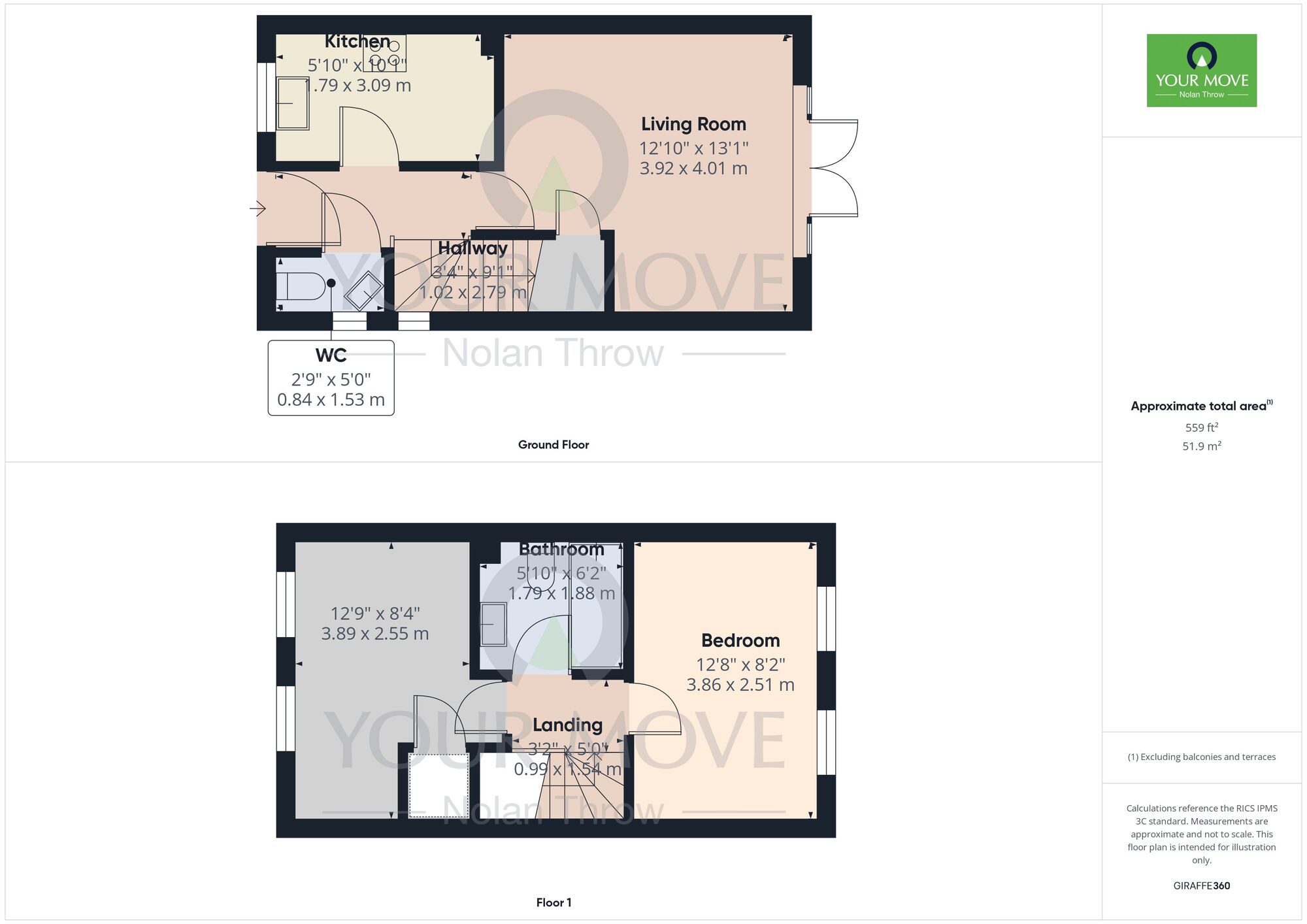 Floorplan of 2 bedroom Semi Detached House to rent, Frideswide Street, Buckingham, Buckinghamshire, MK18