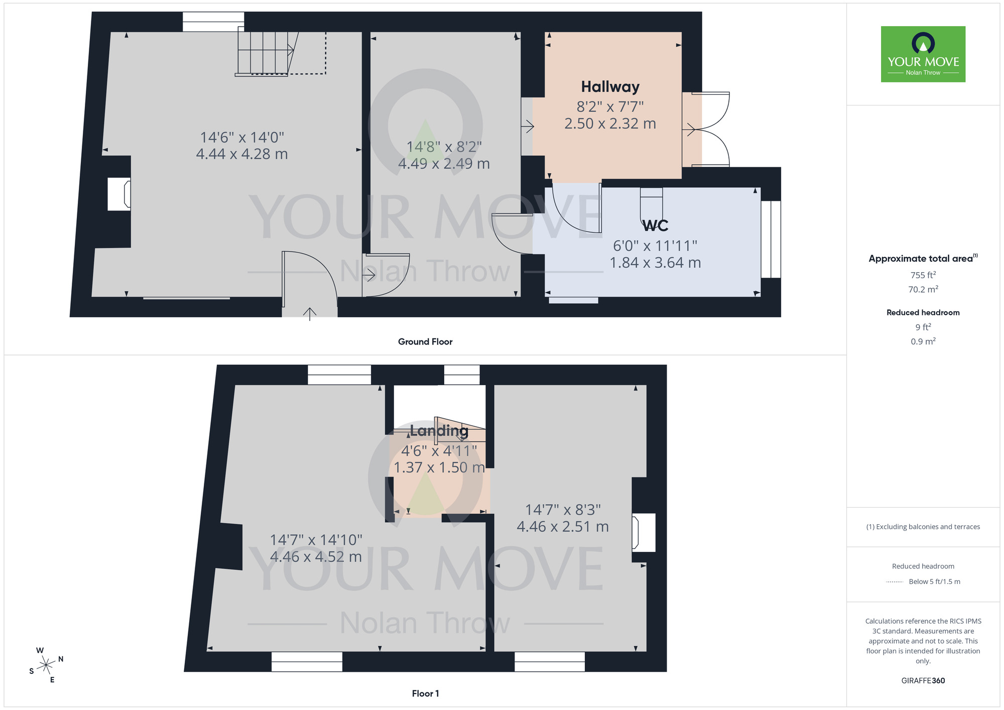 Floorplan of 2 bedroom Semi Detached House for sale, High Street, Weston, Northamptonshire, NN12
