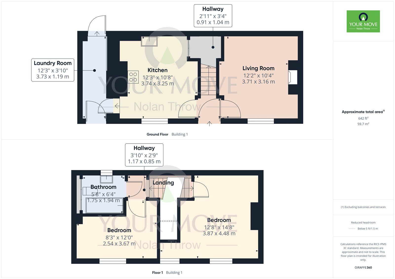 Floorplan of 2 bedroom Mid Terrace House for sale, Wappenham Road, Abthorpe, Northamptonshire, NN12