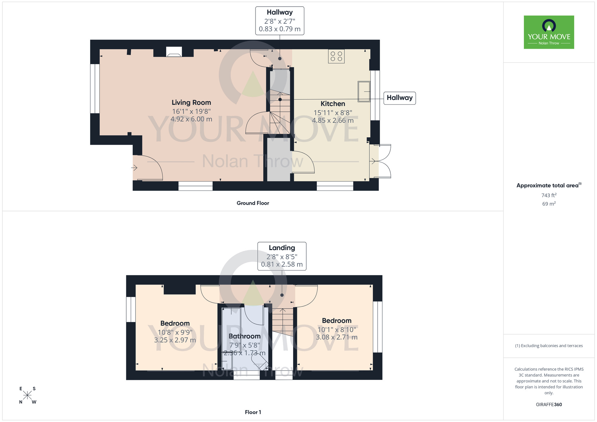 Floorplan of 2 bedroom Semi Detached House for sale, High Street, Westcott, Buckinghamshire, HP18