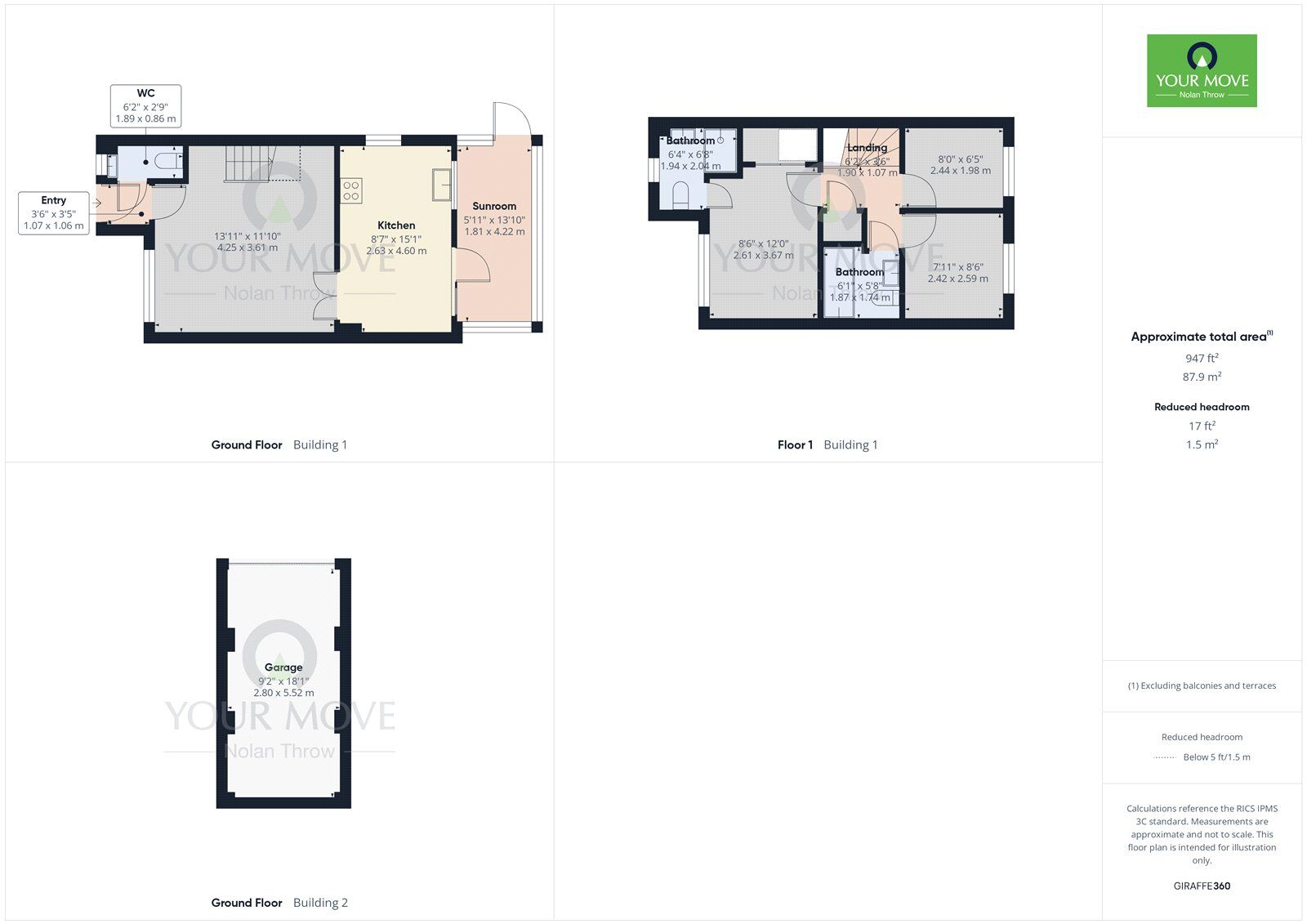 Floorplan of 3 bedroom End Terrace House for sale, Primrose Way, Buckingham, Buckinghamshire, MK18