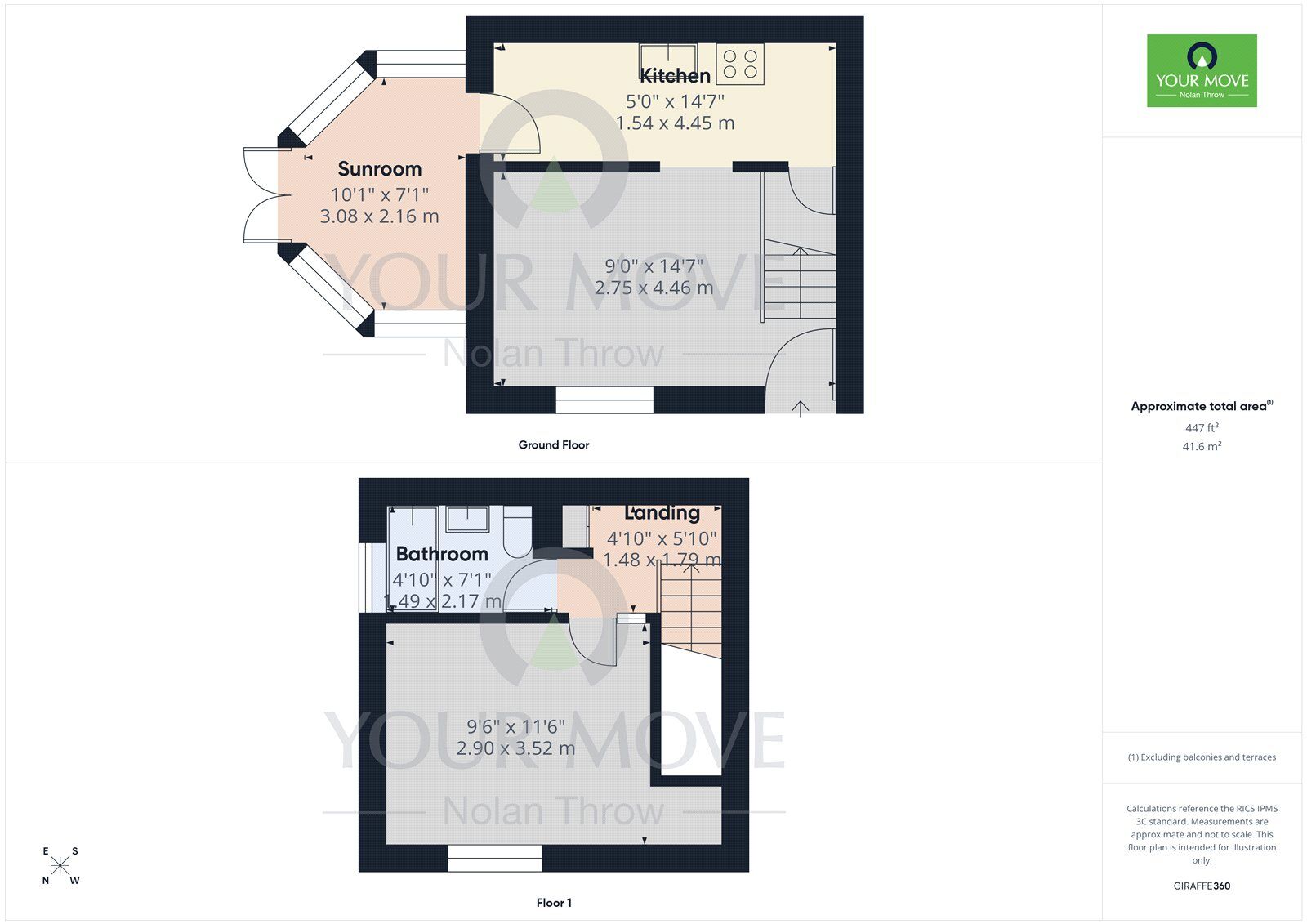 Floorplan of 1 bedroom Mid Terrace House for sale, Meadow Gardens, Buckingham, Buckinghamshire, MK18