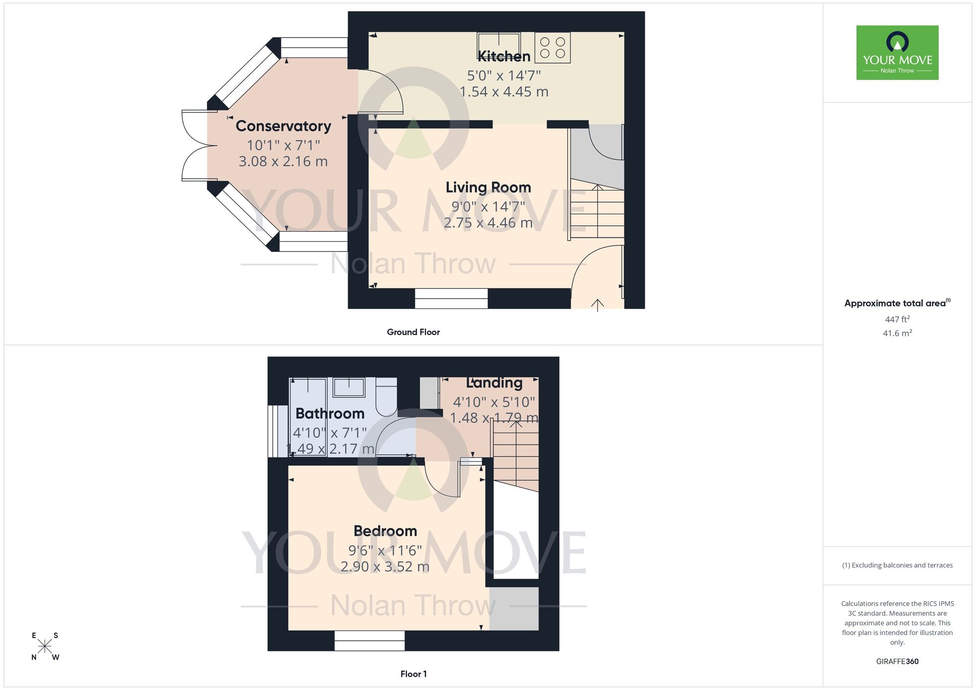 Floorplan of 1 bedroom Mid Terrace House for sale, Meadow Gardens, Buckingham, Buckinghamshire, MK18