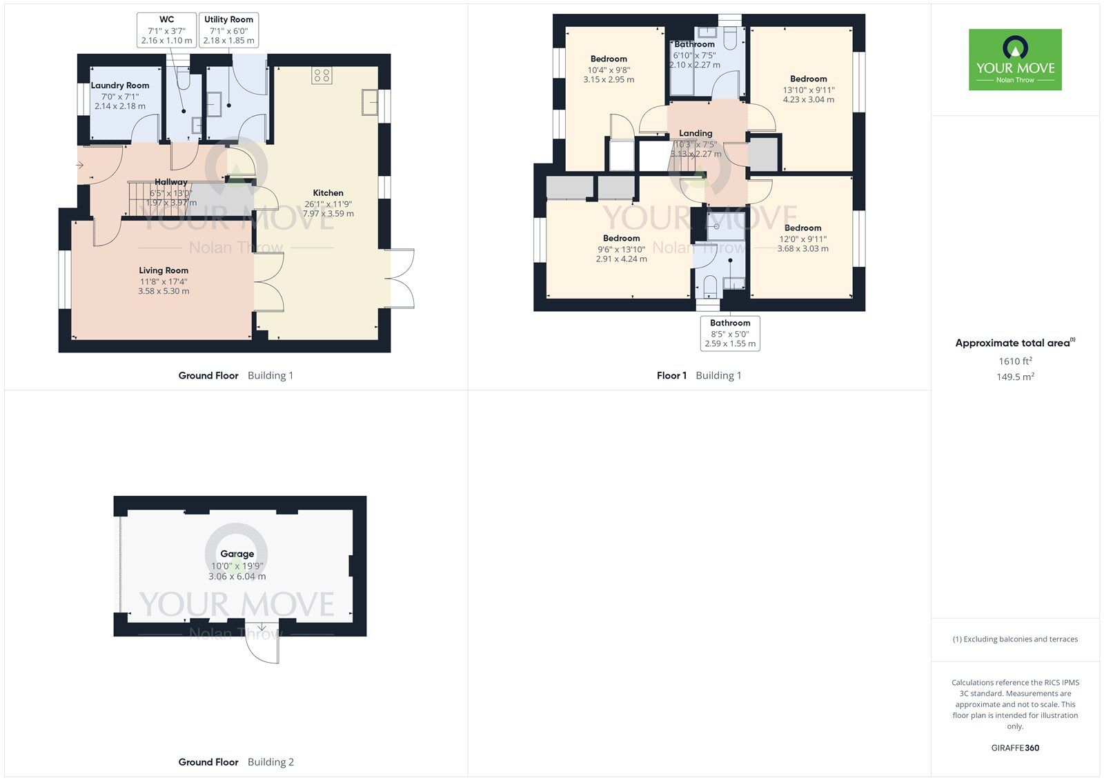 Floorplan of 4 bedroom Detached House for sale, Willowvale Way, Steeple Claydon, Buckinghamshire, MK18