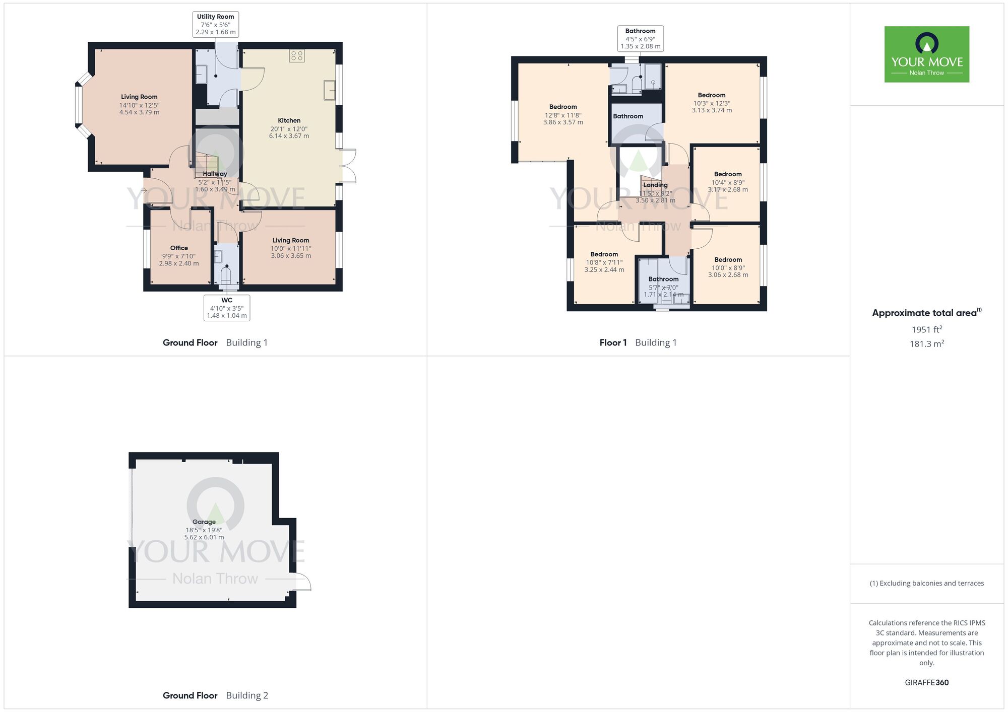 Floorplan of 5 bedroom Detached House for sale, Roberts Road, Silverstone, Northamptonshire, NN12