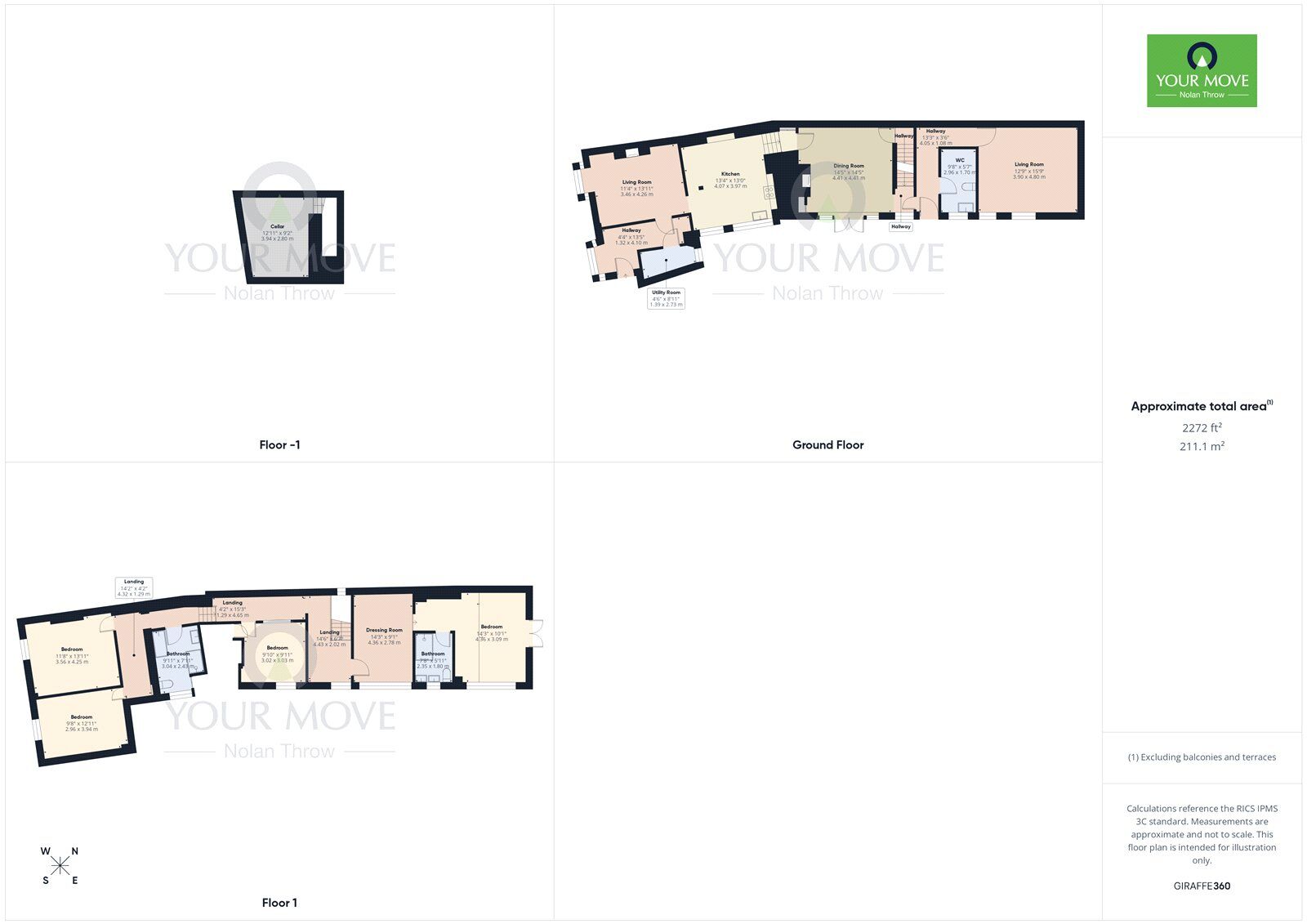 Floorplan of 4 bedroom Semi Detached House for sale, High Street, Greens Norton, Northamptonshire, NN12