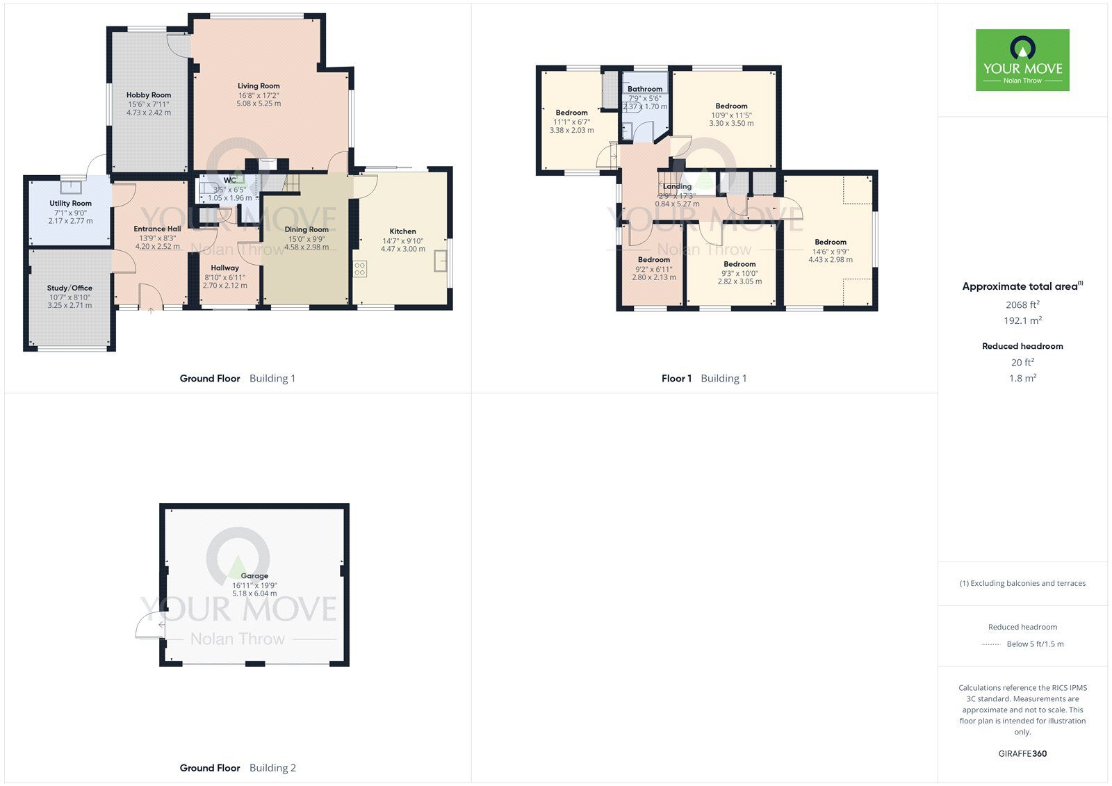 Floorplan of 5 bedroom Detached House for sale, Chapel Lane, Thornborough, Buckinghamshire, MK18