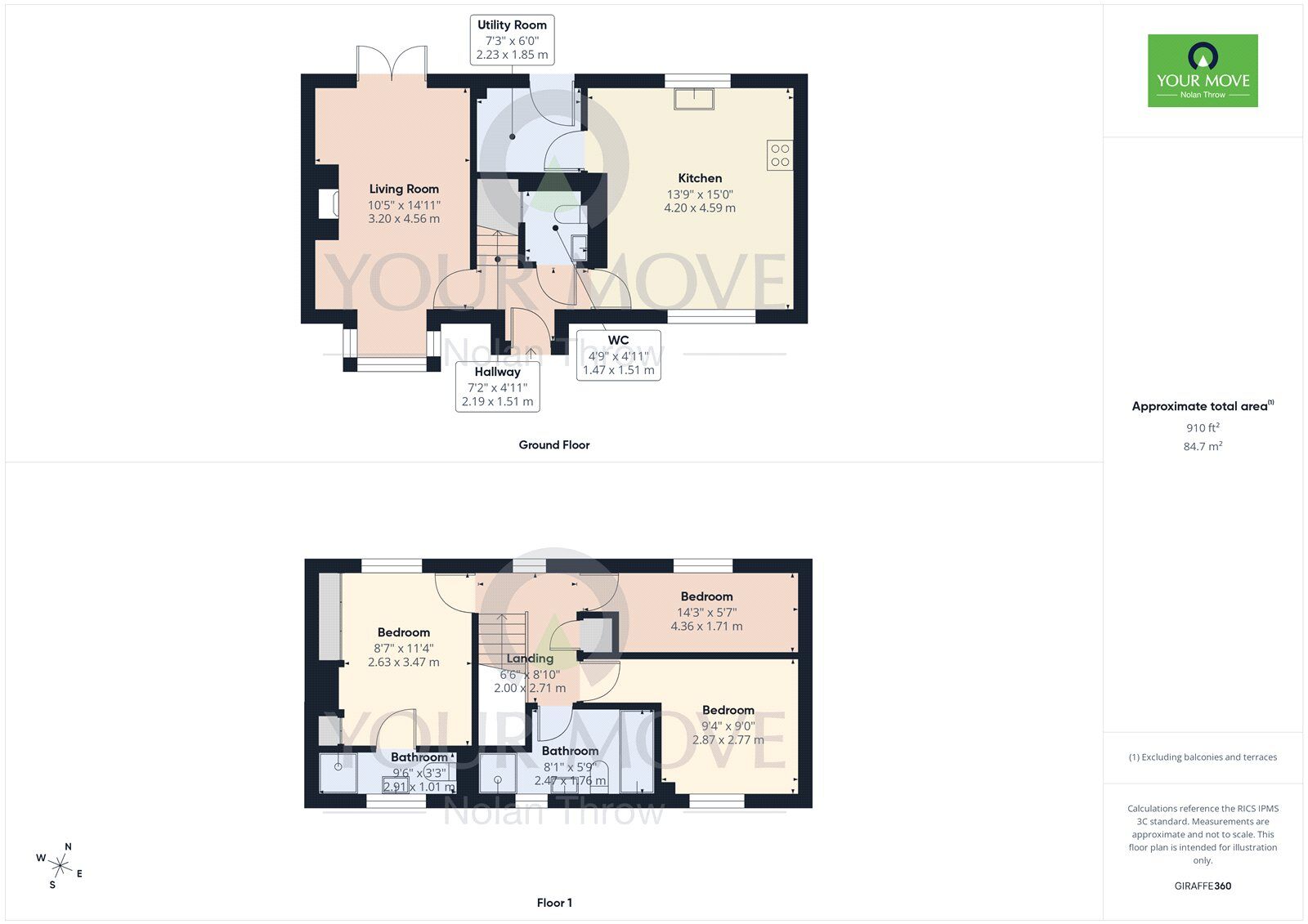 Floorplan of 3 bedroom Detached House to rent, The Green, Steeple Claydon, Buckinghamshire, MK18