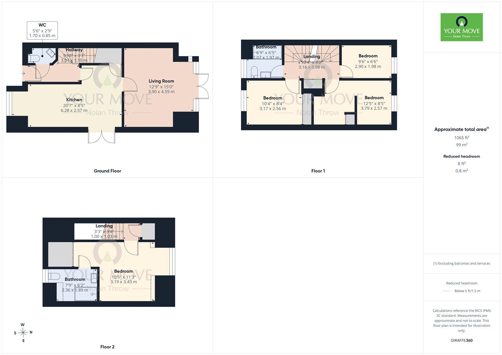 Floorplan of 4 bedroom Semi Detached House for sale, Turnside Street, Buckingham, Buckinghamshire, MK18