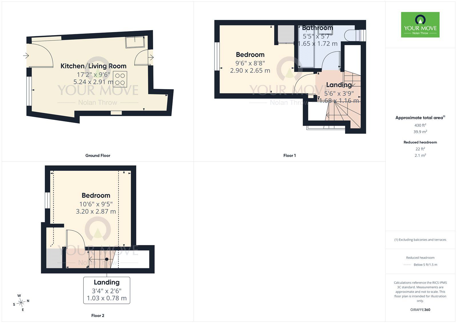 Floorplan of 2 bedroom Mid Terrace House to rent, Manor Street, Buckingham, Buckinghamshire, MK18