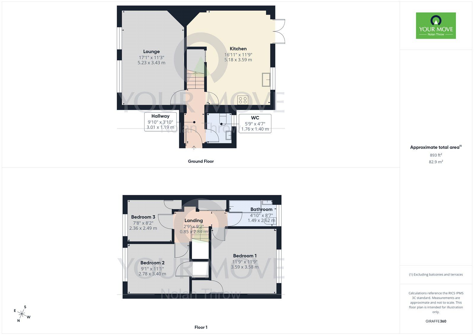 Floorplan of 3 bedroom Semi Detached House to rent, Addison Road, Steeple Claydon, Buckinghamshire, MK18