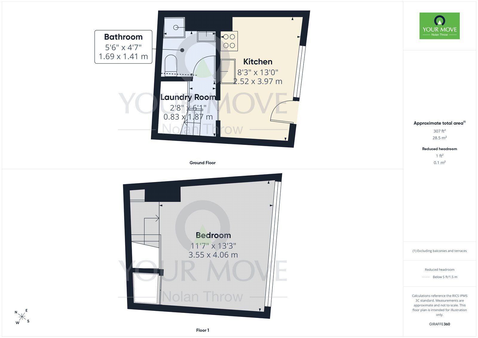 Floorplan of 1 bedroom Mid Terrace Flat to rent, The Chewar, Buckingham, Buckinghamshire, MK18