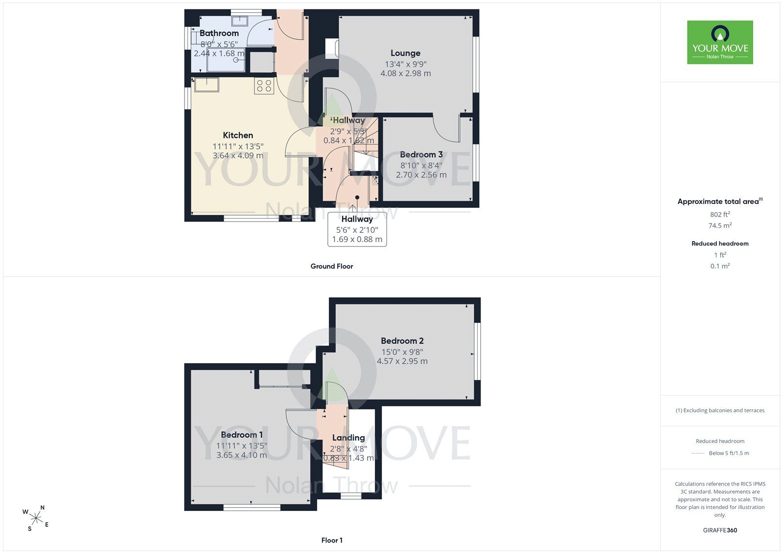 Floorplan of 3 bedroom Semi Detached House to rent, Main Road, Dadford, Buckinghamshire, MK18