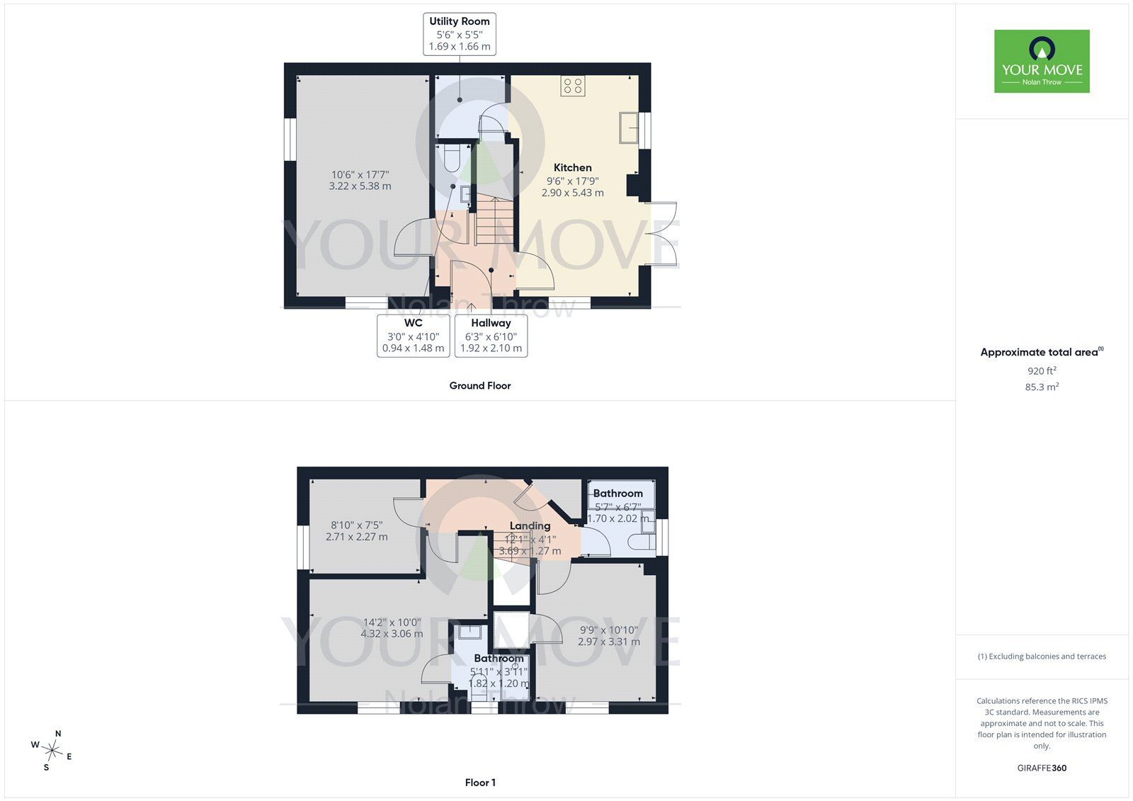 Floorplan of 3 bedroom Detached House for sale, Alfred Way, Buckingham, Buckinghamshire, MK18