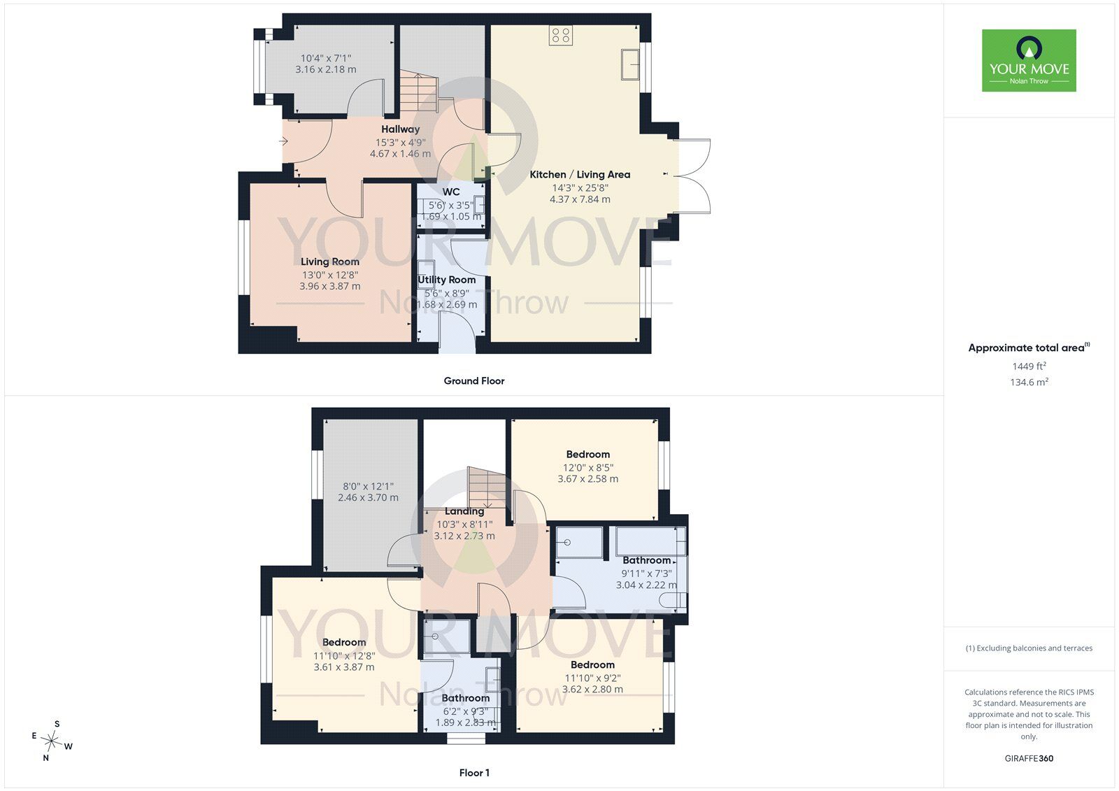 Floorplan of 4 bedroom Detached House for sale, Brookfields, Stoke Hammond, Buckinghamshire, MK17
