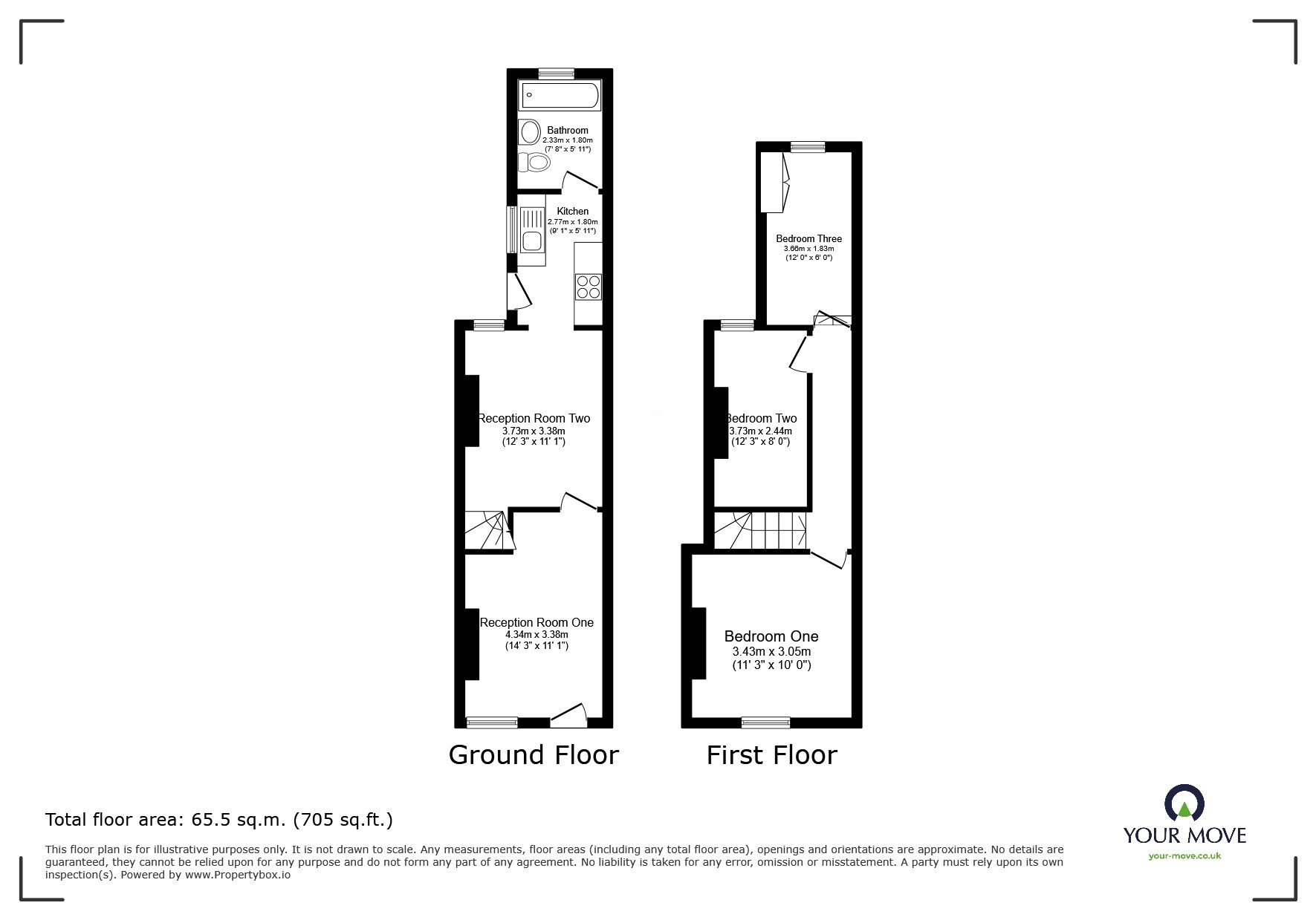 Floorplan of 3 bedroom House to rent, Anglesey Road, Burton-On-Trent, Staffordshire, DE14