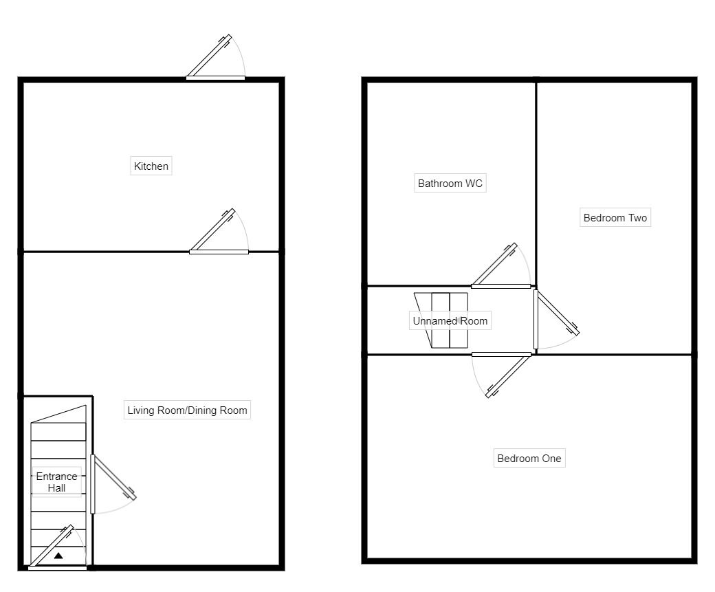 Floorplan of 2 bedroom Semi Detached House for sale, Sherbourne Drive, Burton-on-Trent, Staffordshire, DE14