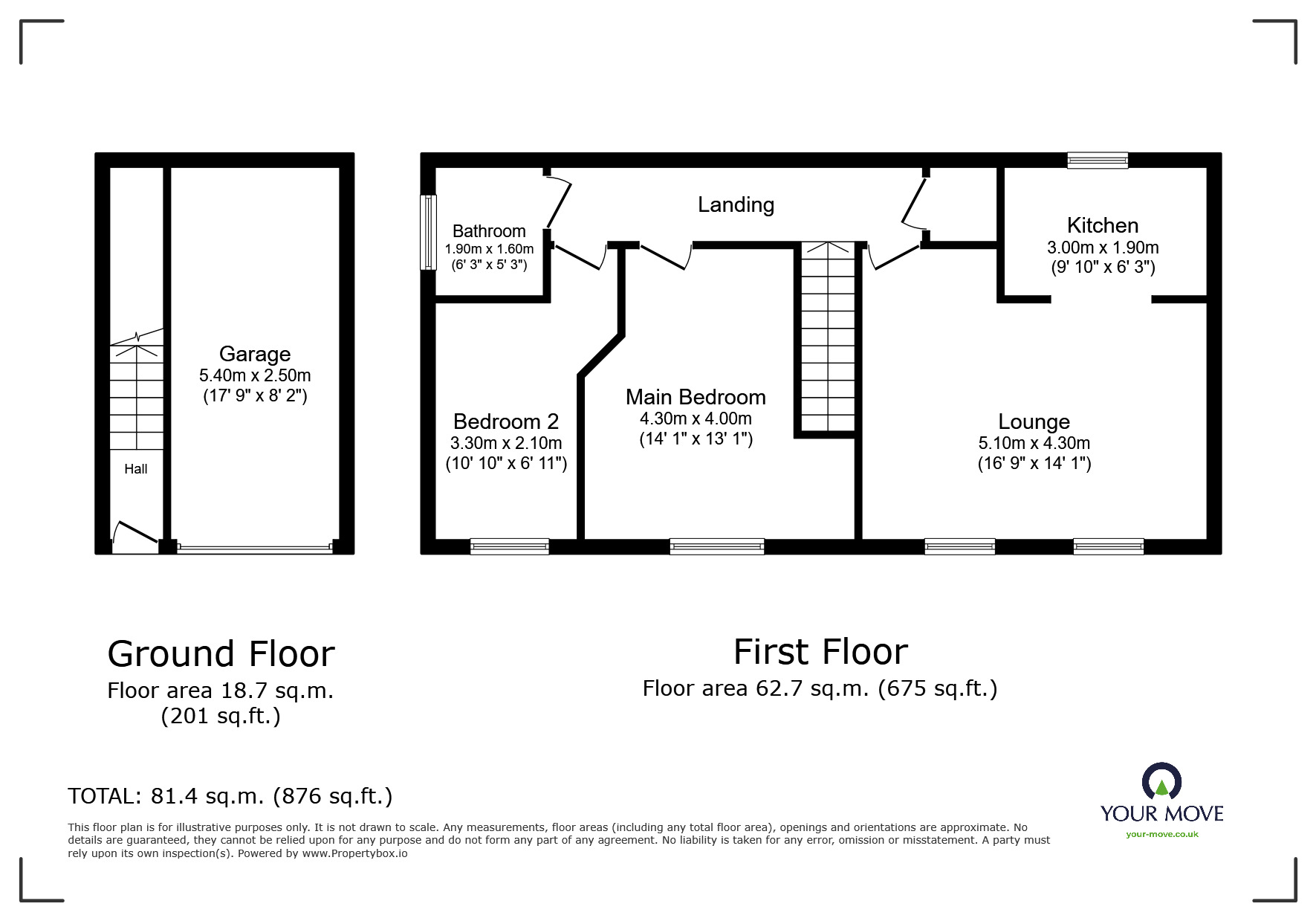 Floorplan of 2 bedroom  Flat for sale, Caroline Court, Burton-on-Trent, Staffordshire, DE14