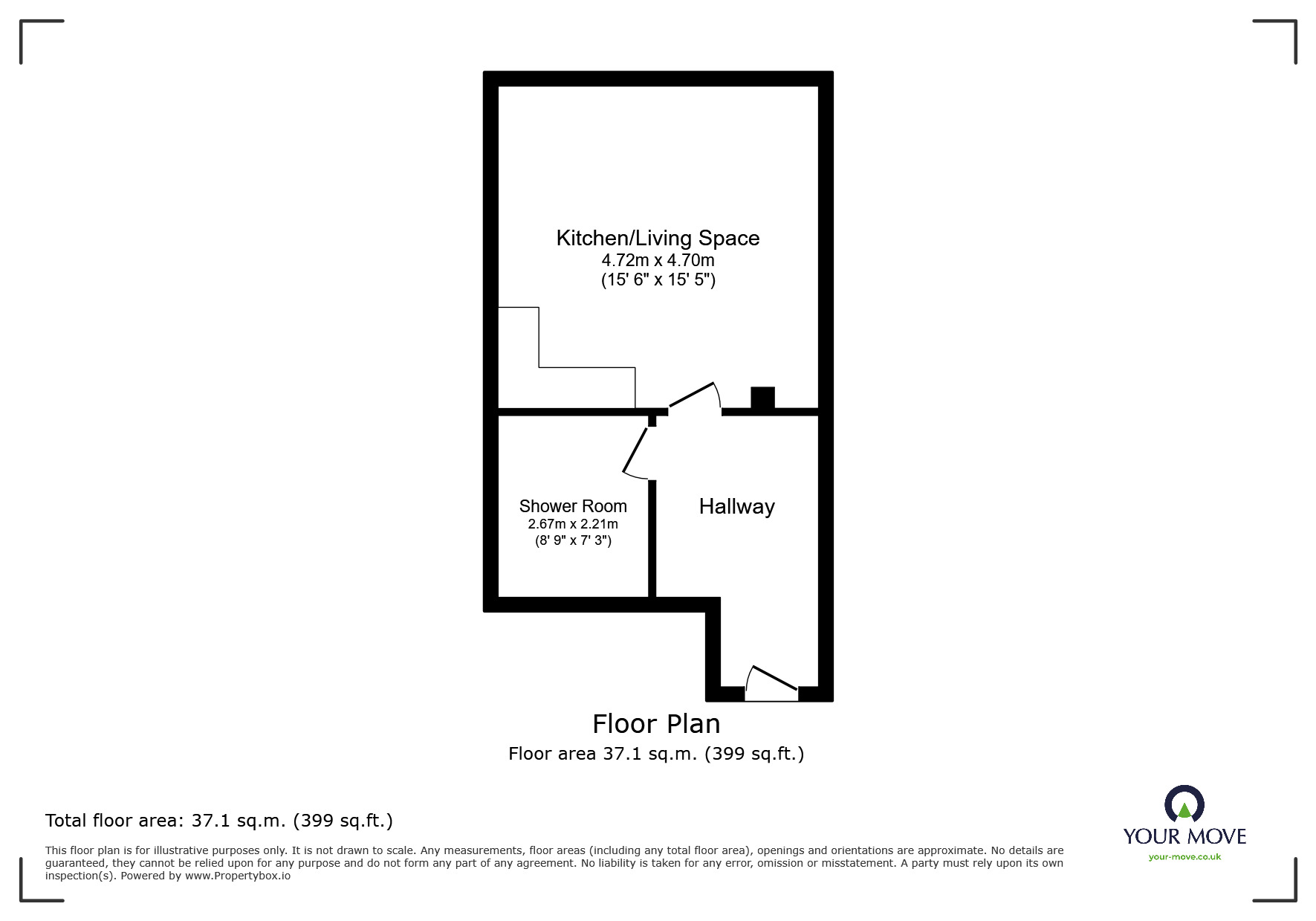 Floorplan of  Flat to rent, High Street, Burton-on-Trent, Staffordshire, DE14