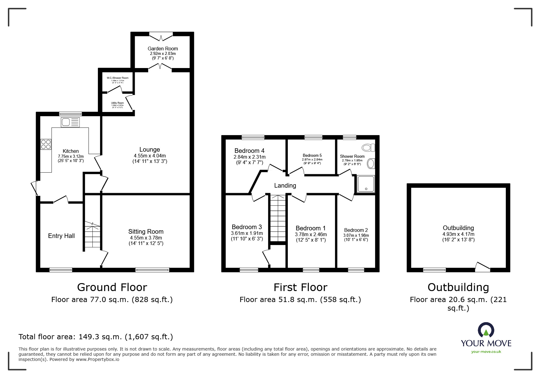 Floorplan of 5 bedroom Semi Detached House for sale, Blackpool Street, Burton-on-Trent, Staffordshire, DE14