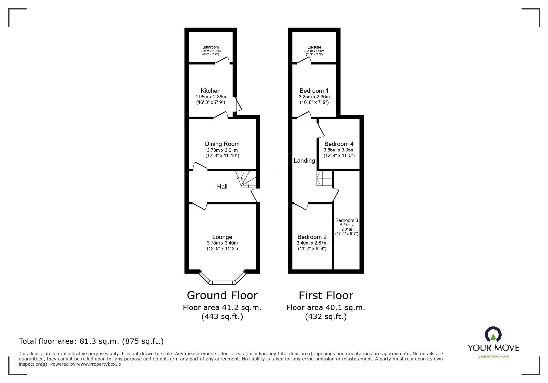 Floorplan of 4 bedroom Mid Terrace House for sale, Wyggeston Street, Burton-on-Trent, Staffordshire, DE13