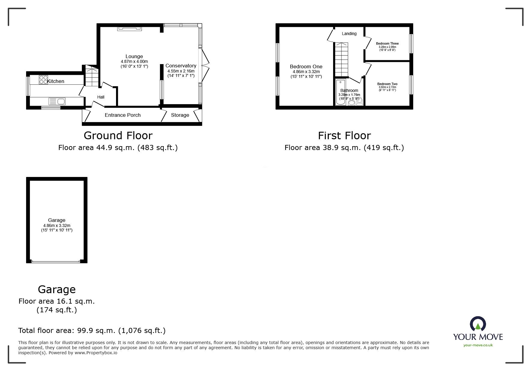 Floorplan of 3 bedroom Semi Detached House to rent, Brough Road, Burton-on-Trent, Staffordshire, DE15