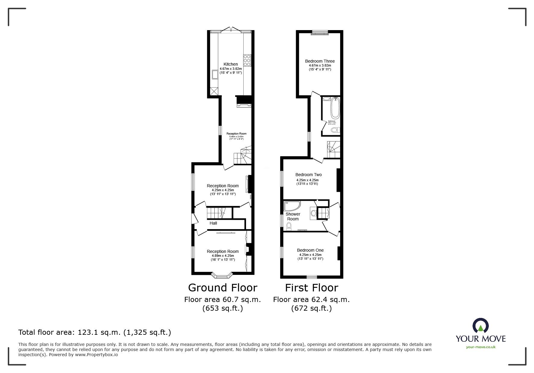 Floorplan of 3 bedroom Semi Detached House to rent, Scalpcliffe Road, Burton-on-Trent, Staffordshire, DE15