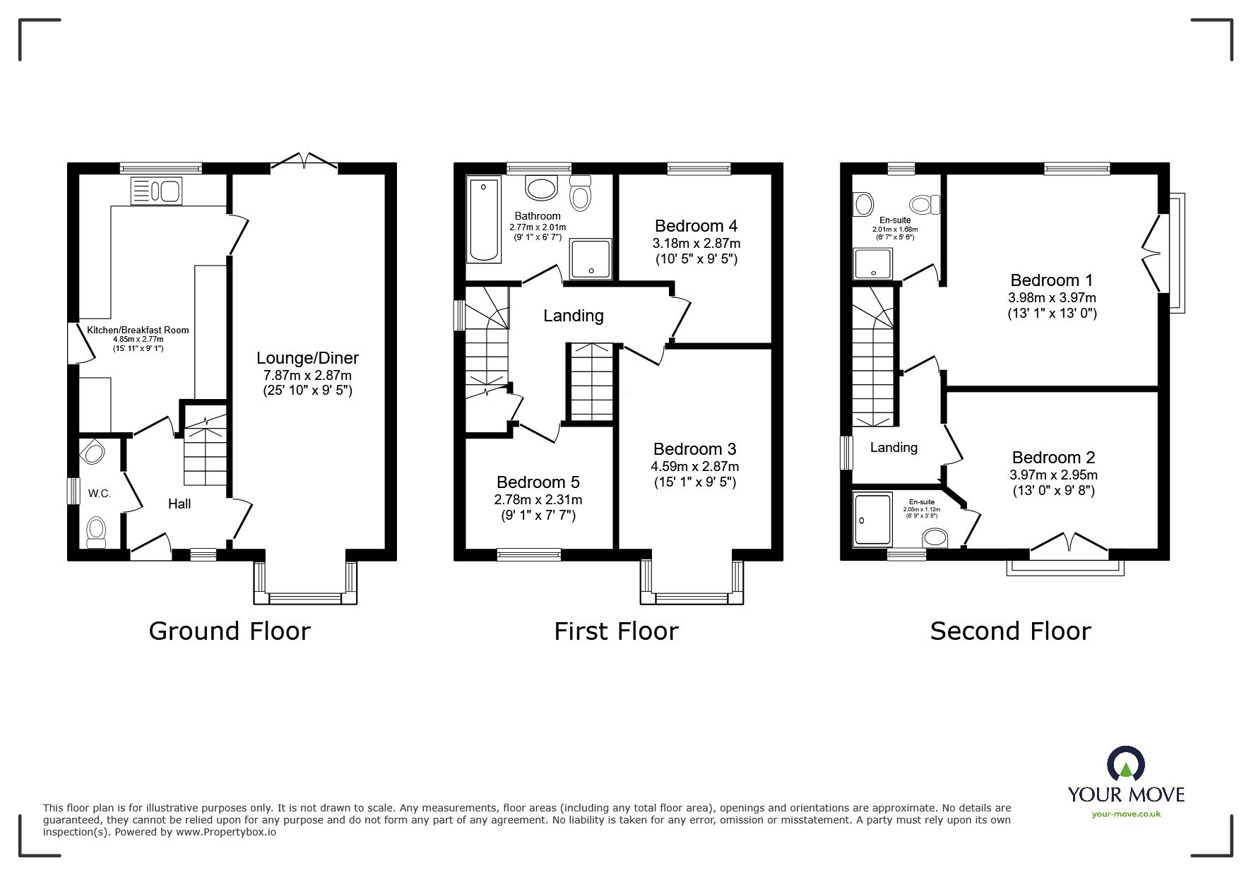 Floorplan of 5 bedroom Detached House for sale, Hevea Road, Burton-on-Trent, Staffordshire, DE13