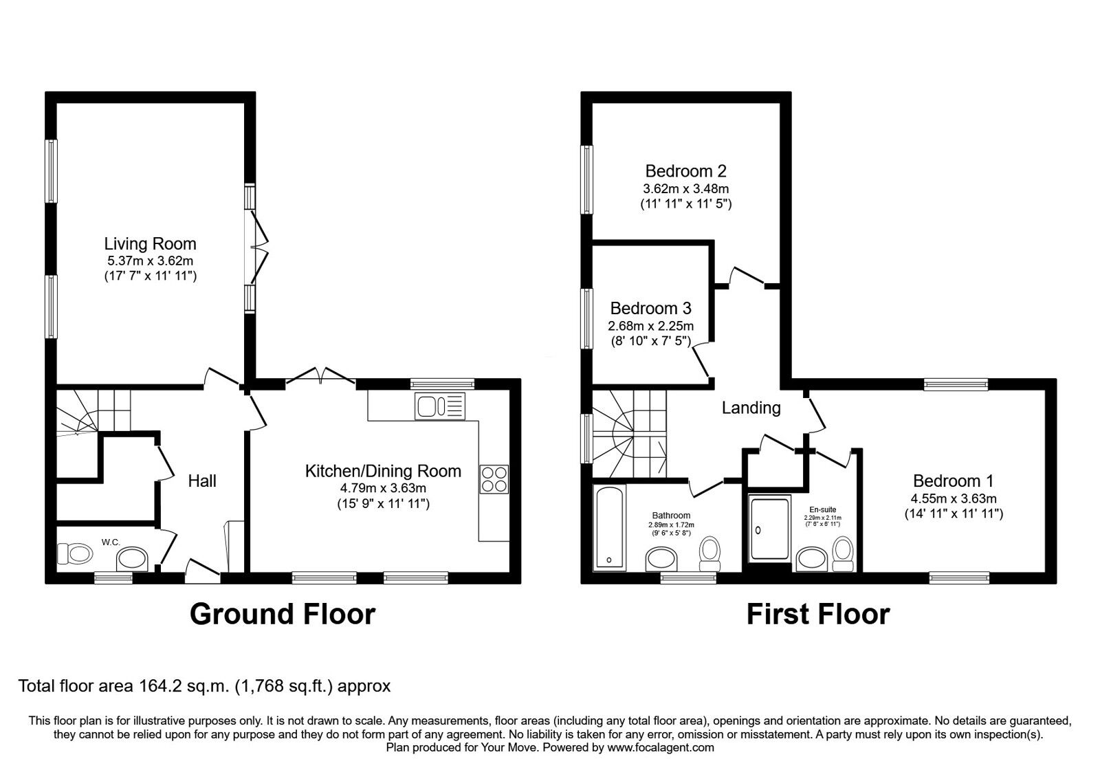 Floorplan of 3 bedroom Detached House for sale, Barley Road, Burton-on-Trent, Staffordshire, DE13