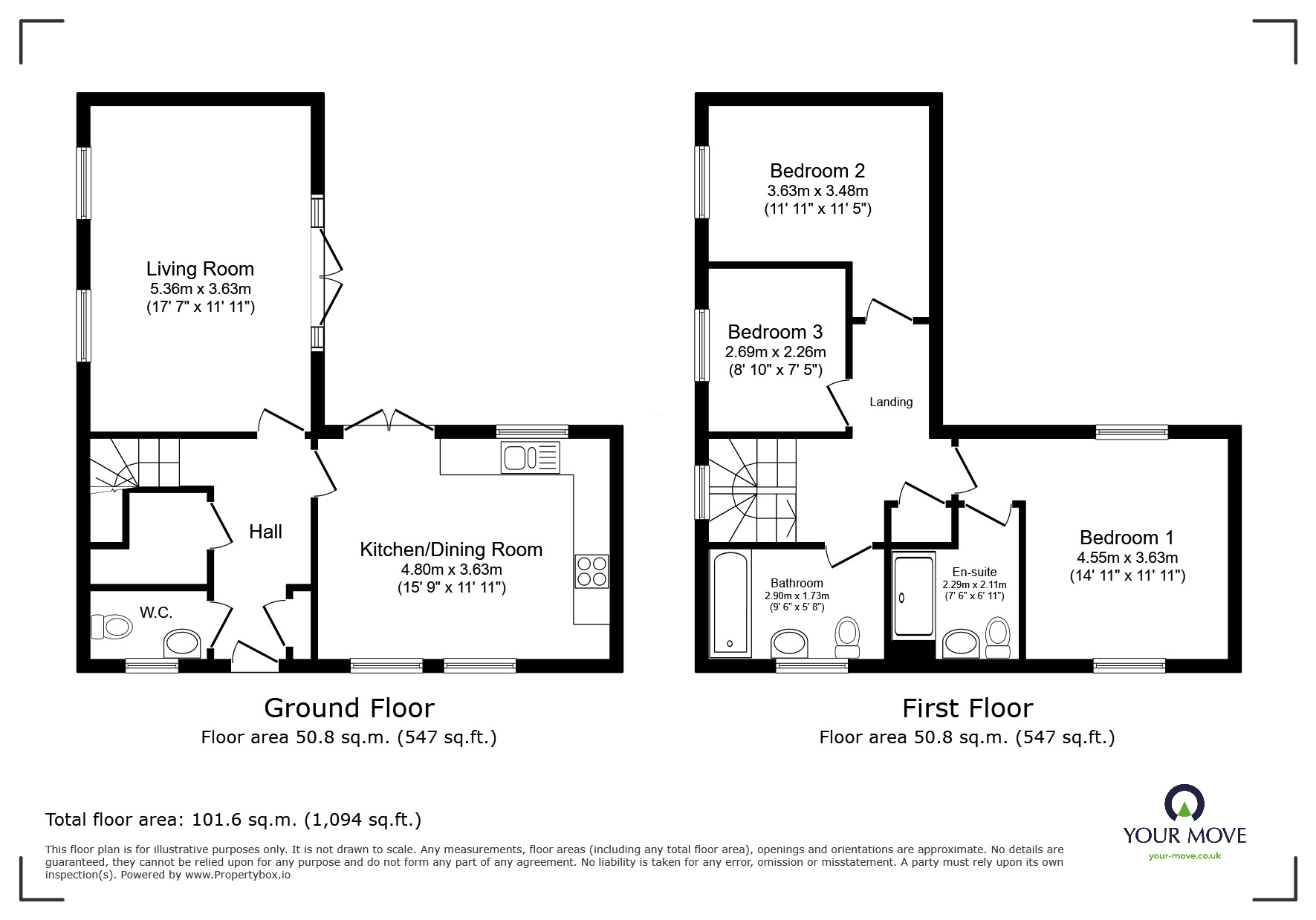 Floorplan of 3 bedroom Detached House for sale, Barley Road, Burton-on-Trent, Staffordshire, DE13