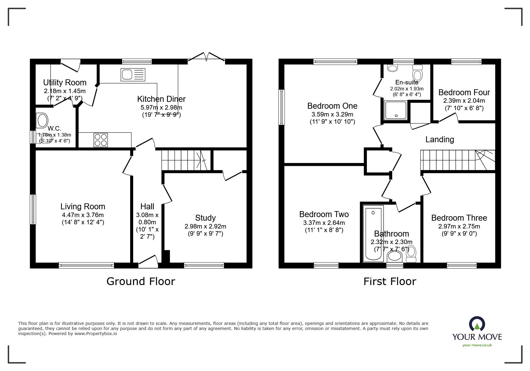 Floorplan of 4 bedroom Detached House to rent, Beveridge Road, Burton Upon Trent, Staffordshire, DE13