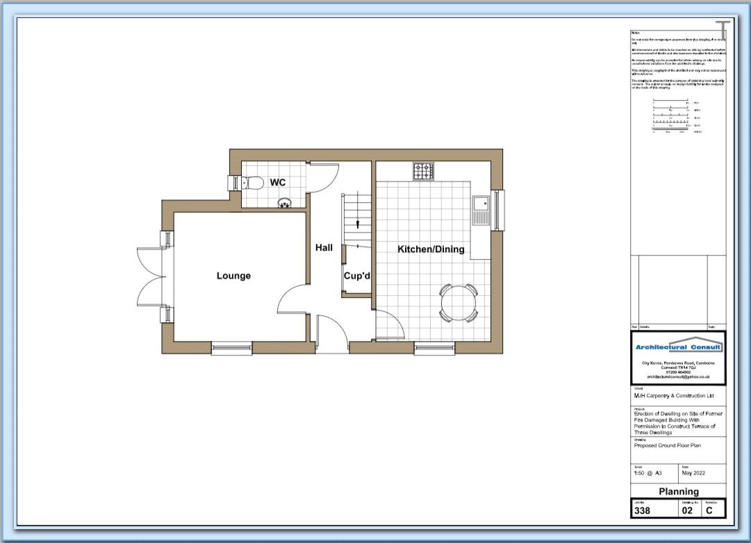 Floorplan of Detached Land/Plot for sale, Gurneys Mews, Gurneys Lane, Cornwall, TR14
