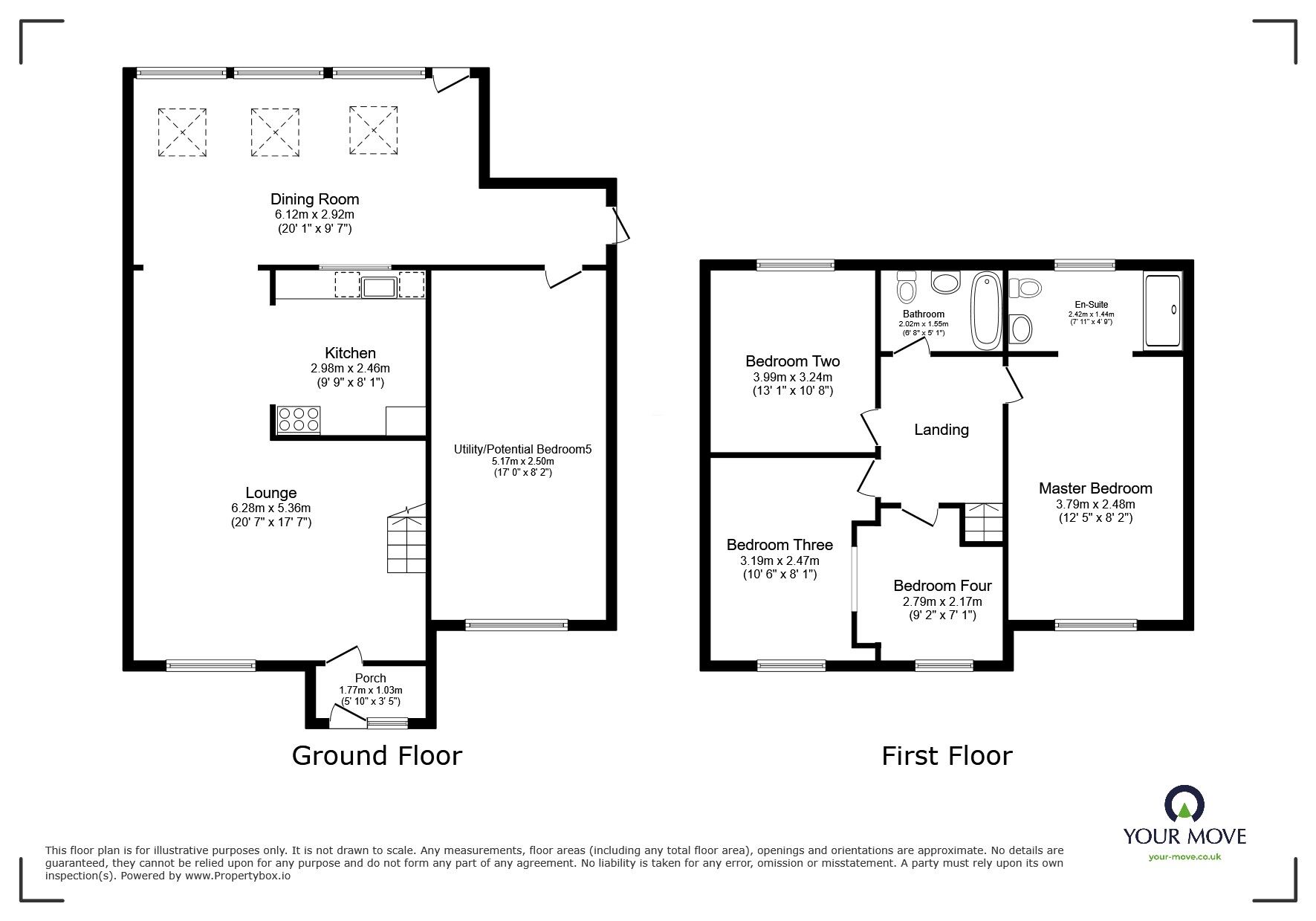 Floorplan of 4 bedroom Semi Detached House for sale, Chenoweth Close, Camborne, Cornwall, TR14