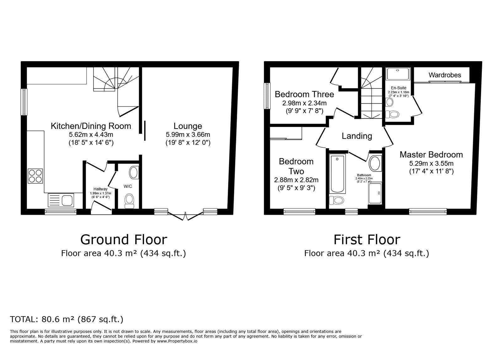 Floorplan of 3 bedroom Detached House for sale, Clinton Road, Redruth, Cornwall, TR15