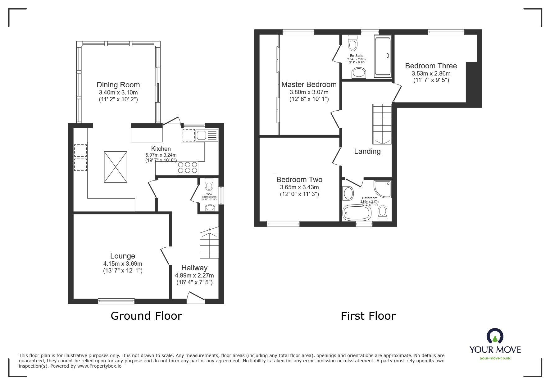 Floorplan of 3 bedroom Mid Terrace House for sale, Milestone Court, Threemilestone, Cornwall, TR3