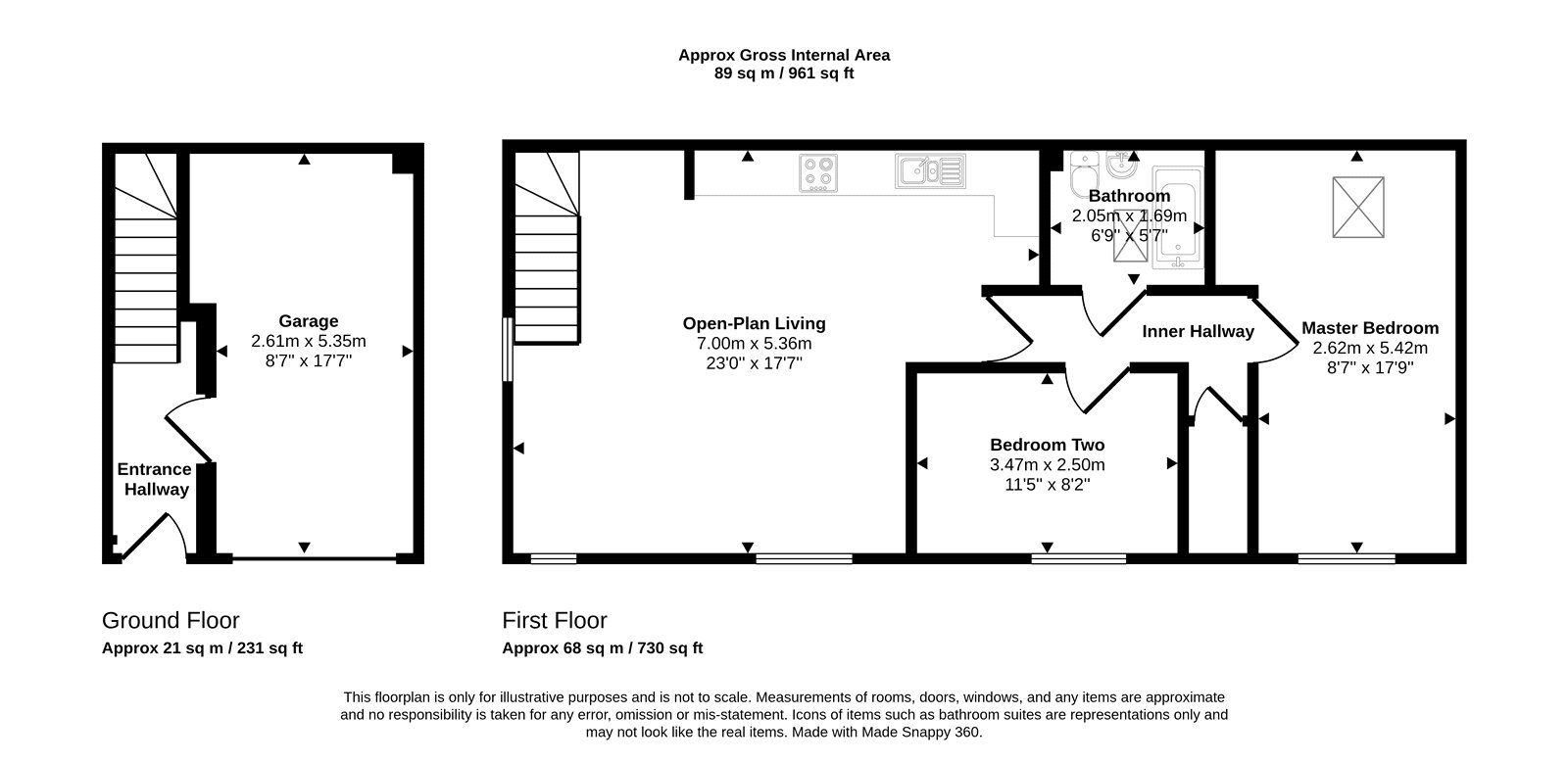 Floorplan of 2 bedroom Detached House for sale, Compressor Way, Camborne, Cornwall, TR14