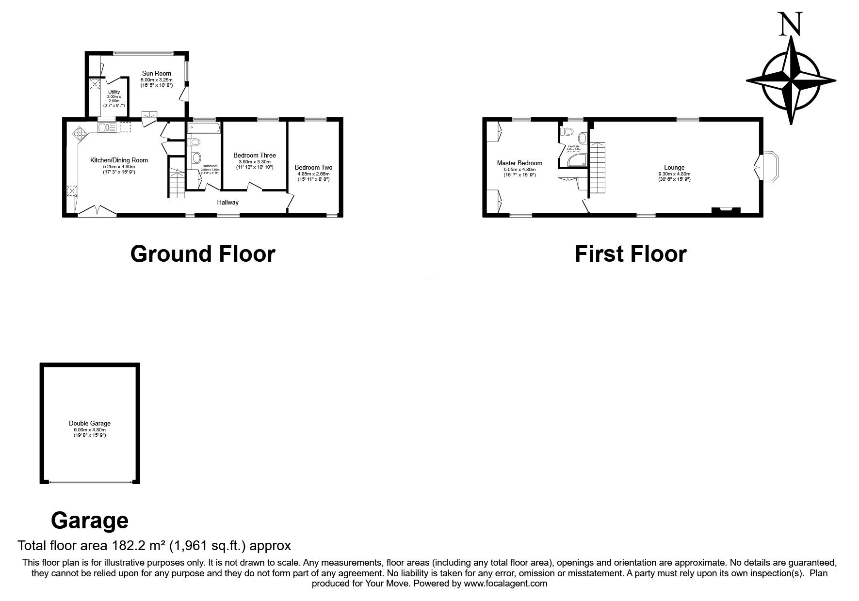 Floorplan of 3 bedroom Semi Detached House for sale, Treswithian Barns, Treswithian, Cornwall, TR14