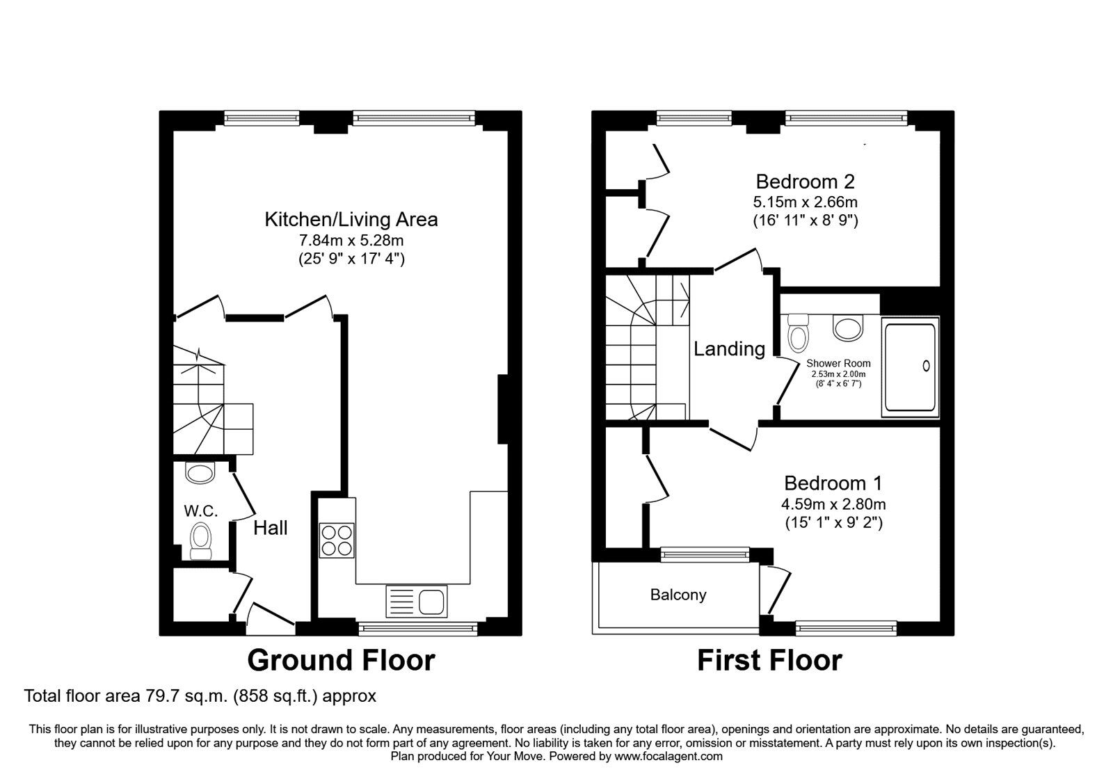 Floorplan of 2 bedroom Flat to rent, Stour Street, Canterbury, Kent, CT1