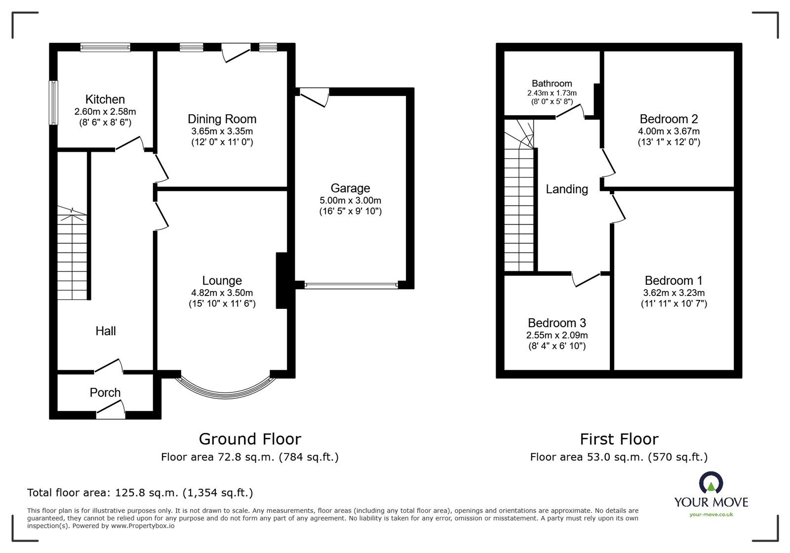 Floorplan of 3 bedroom Semi Detached House to rent, Cherry Garden Road, Canterbury, Kent, CT2