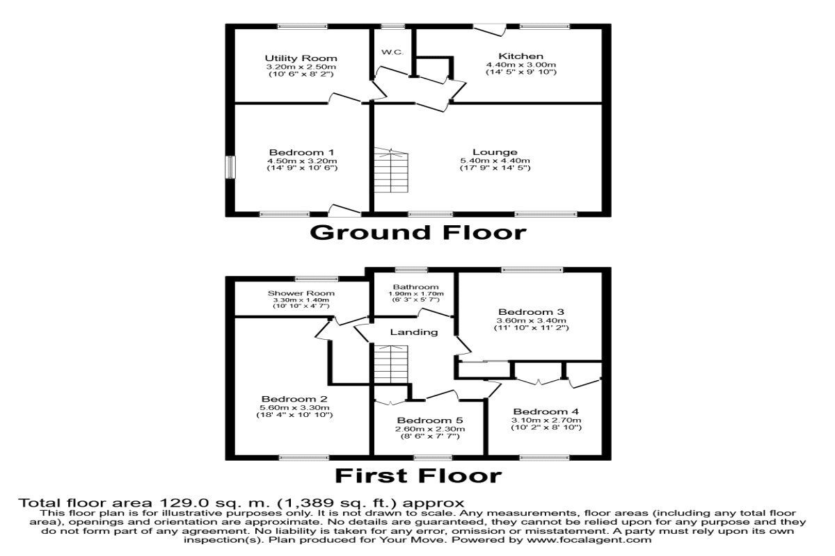 Floorplan of 4 bedroom End Terrace House to rent, Hanover Place, Canterbury, Kent, CT2